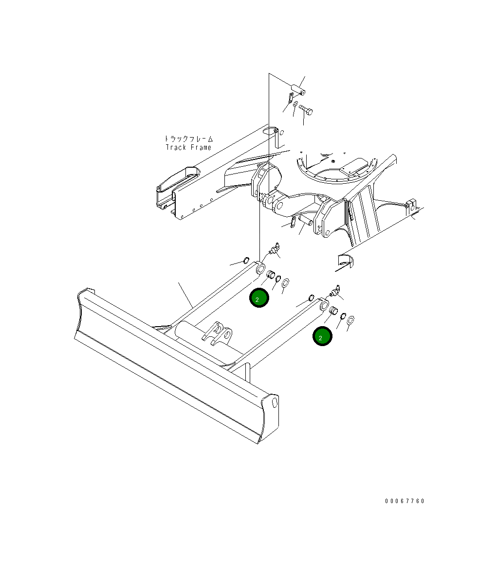 Втулка 22F-71-31610 Komatsu