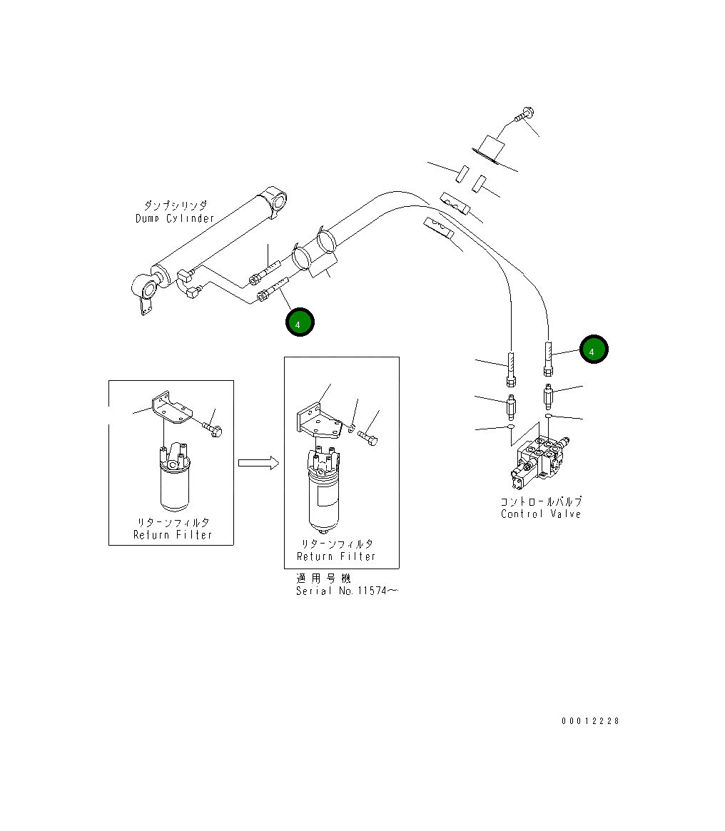 Шланг 415-62-23221 Komatsu