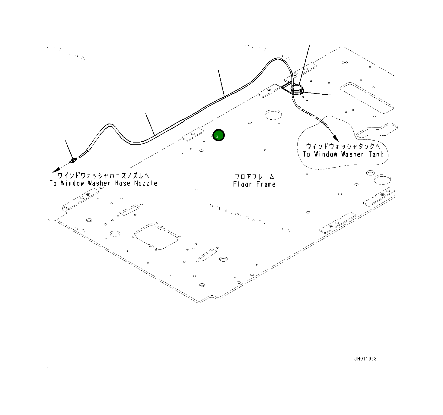 Шланг 21T0611411 Komatsu