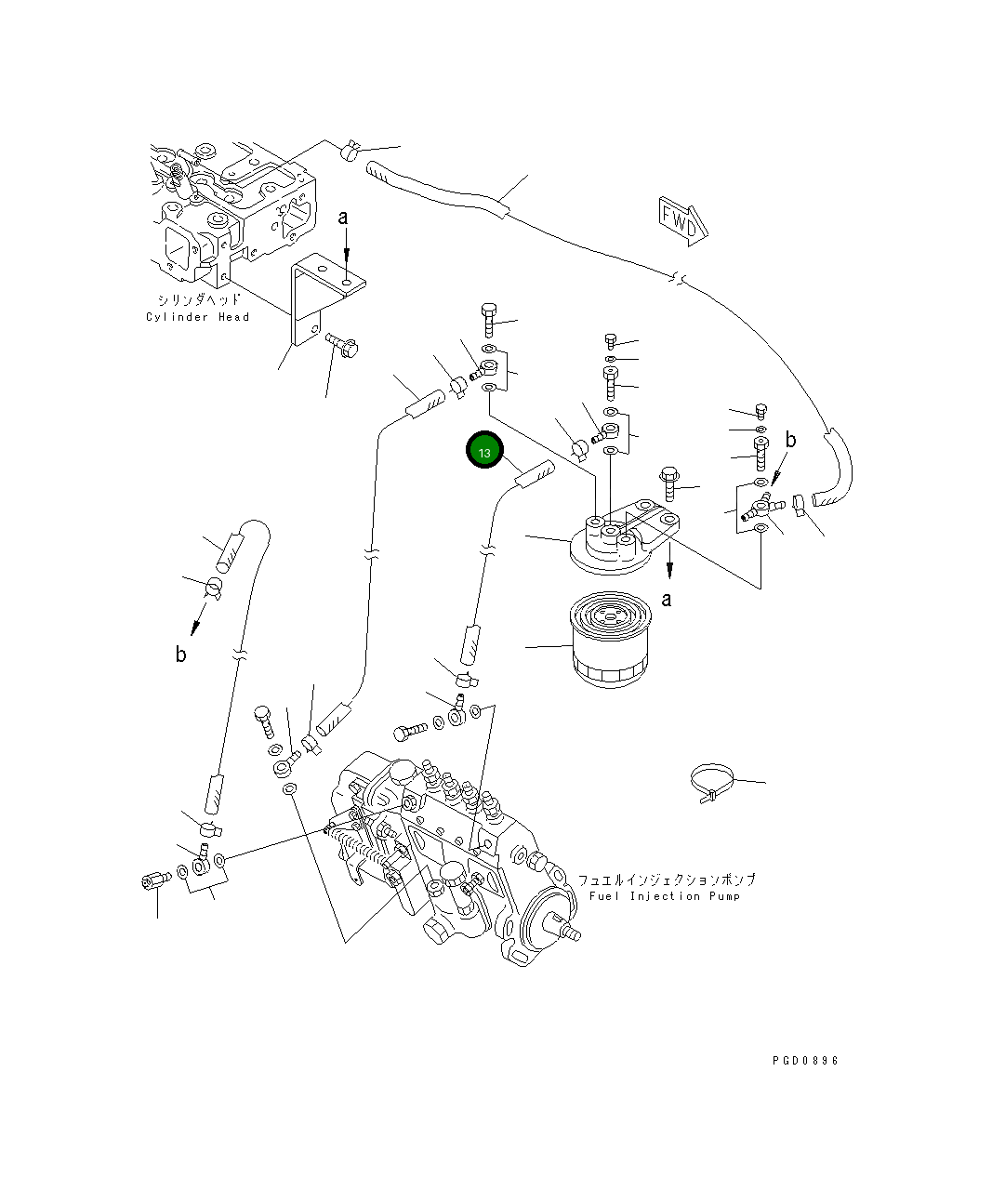 Шланг YM105025-59580 Komatsu