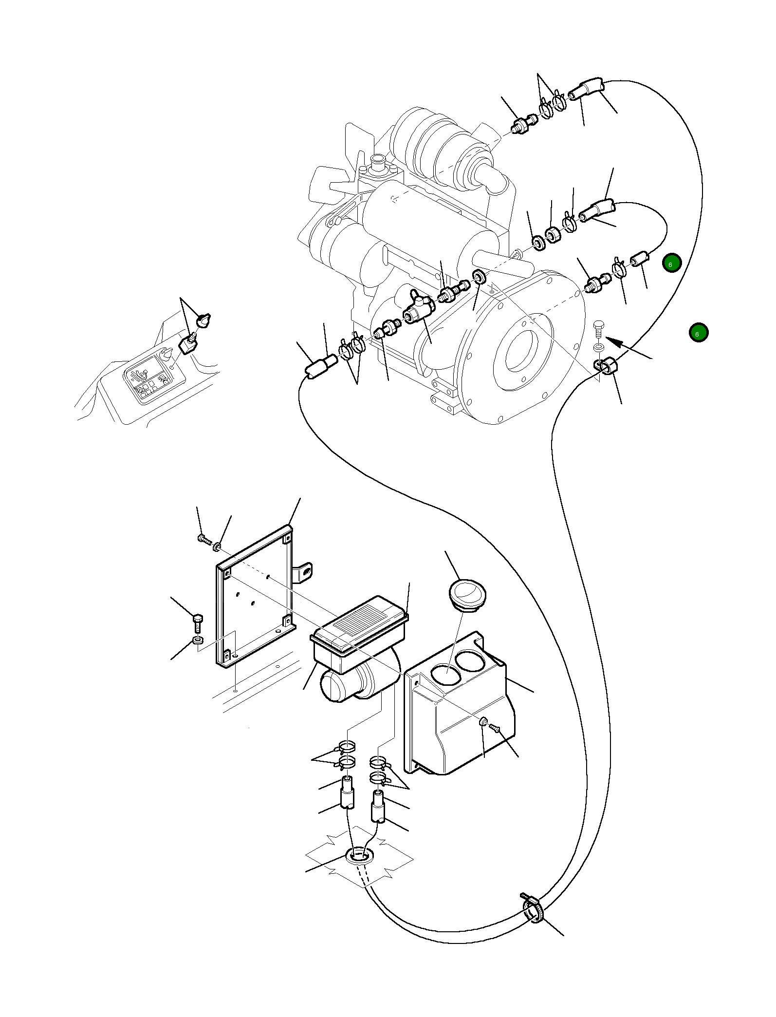 Шланг 3F0549612 Komatsu