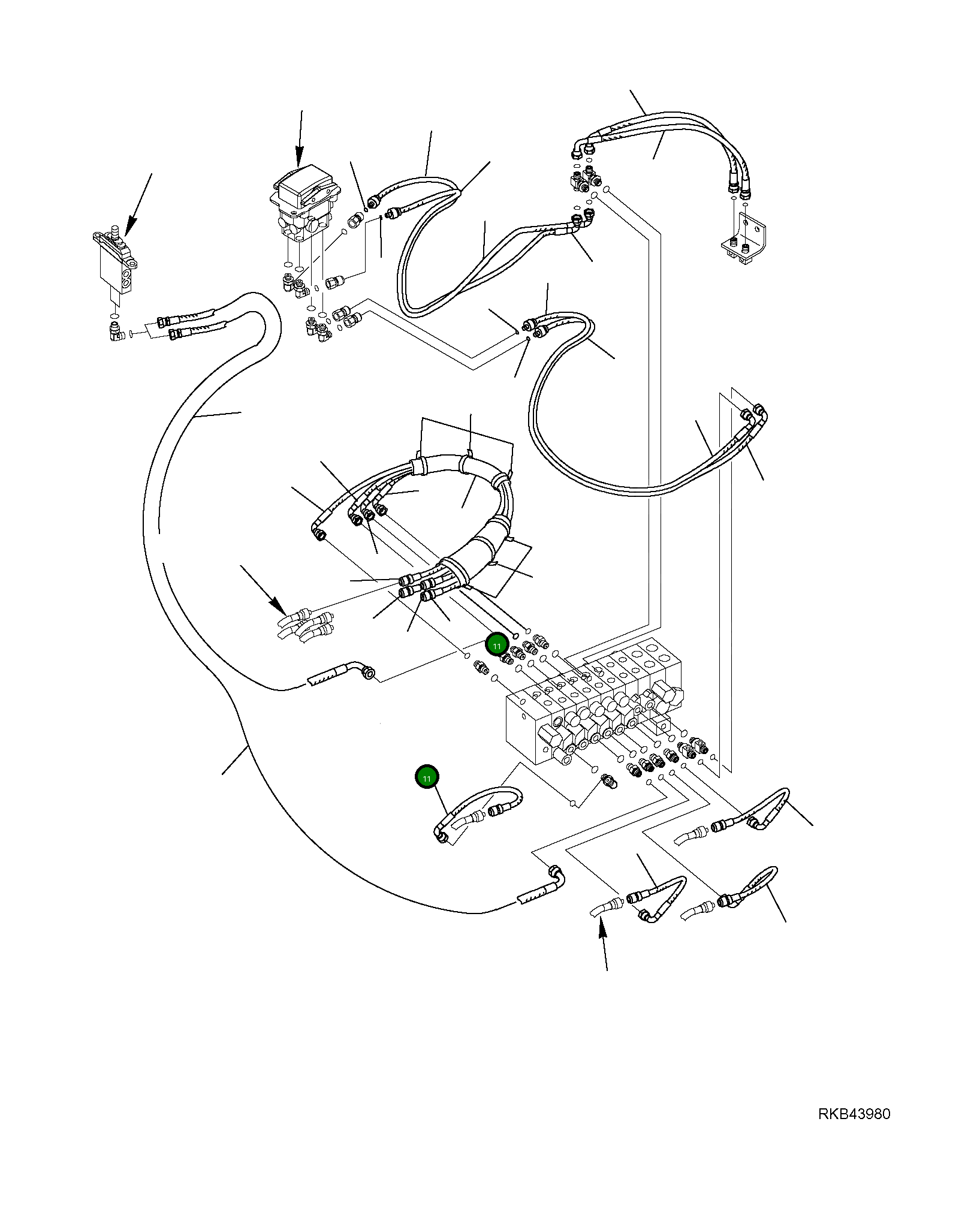 Шланг 22L-62-R4261 Komatsu
