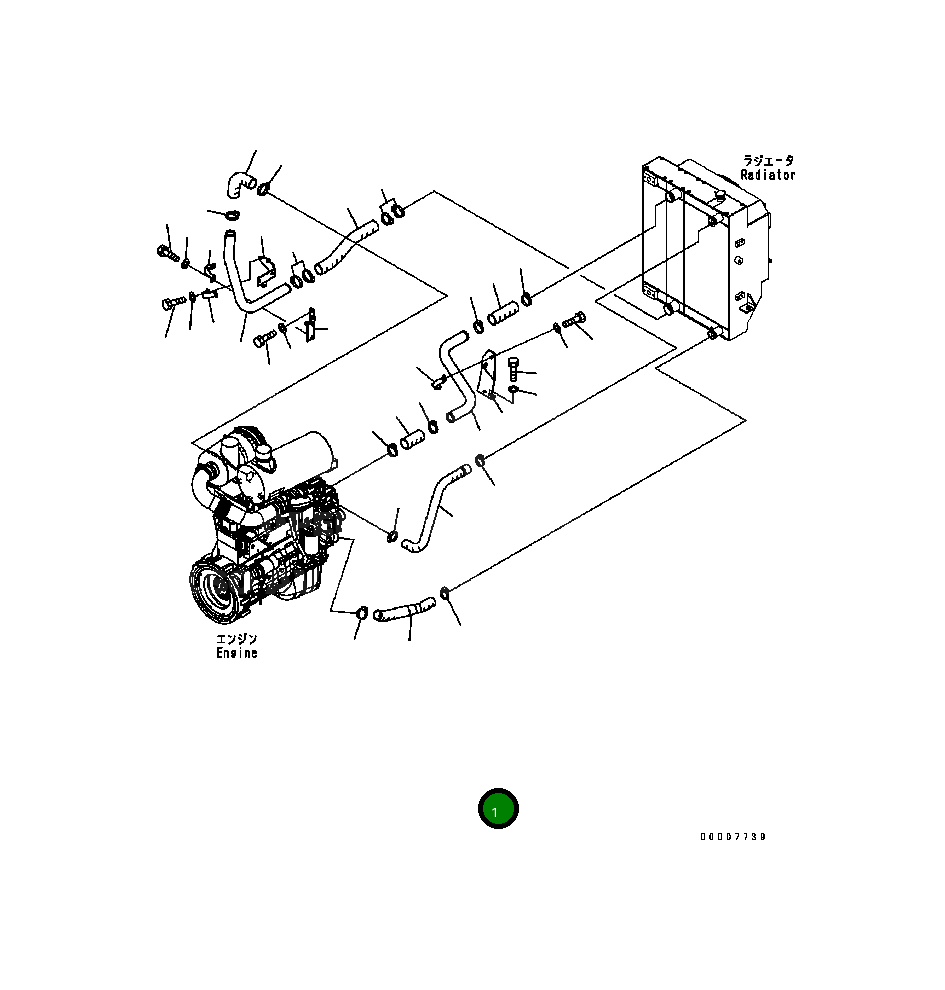 Шланг 419-03-B2070 Komatsu