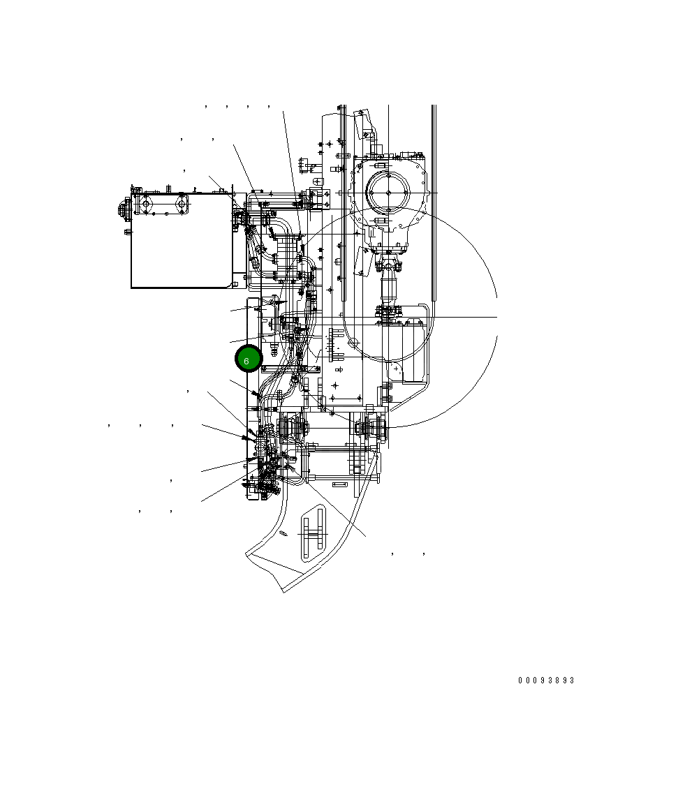 Шланг 23B-60-16250 Komatsu