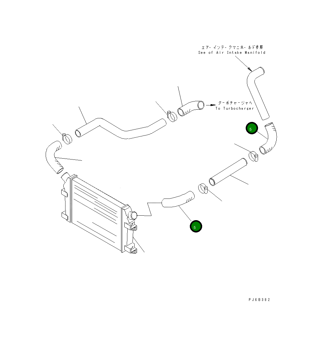 Шланг 6152-12-4950 Komatsu