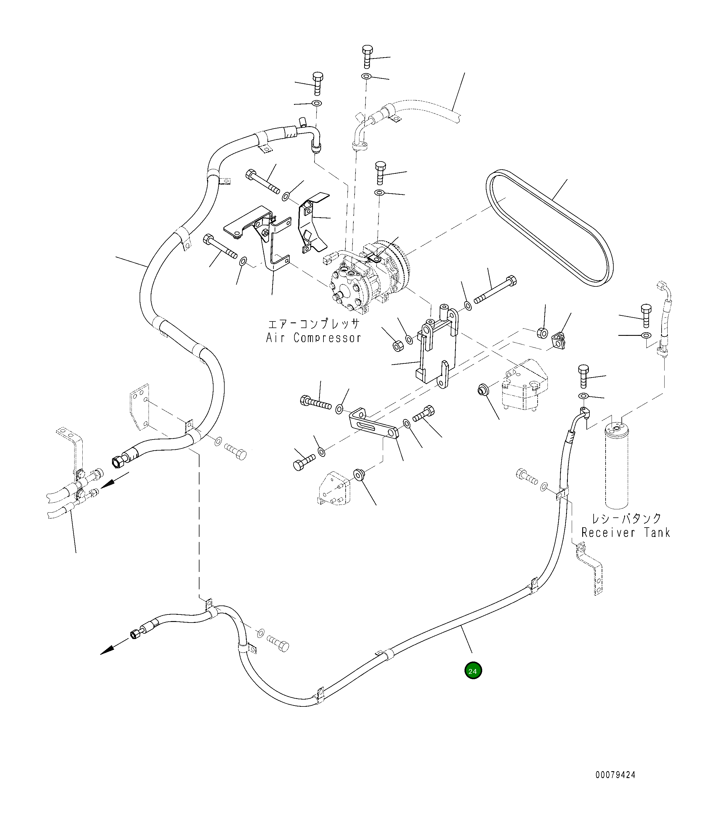 Шланг 418-S62-4990 Komatsu