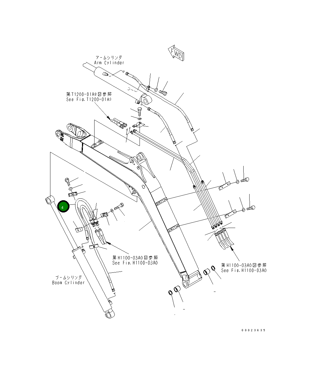 Шланг 22K-62-23161 Komatsu