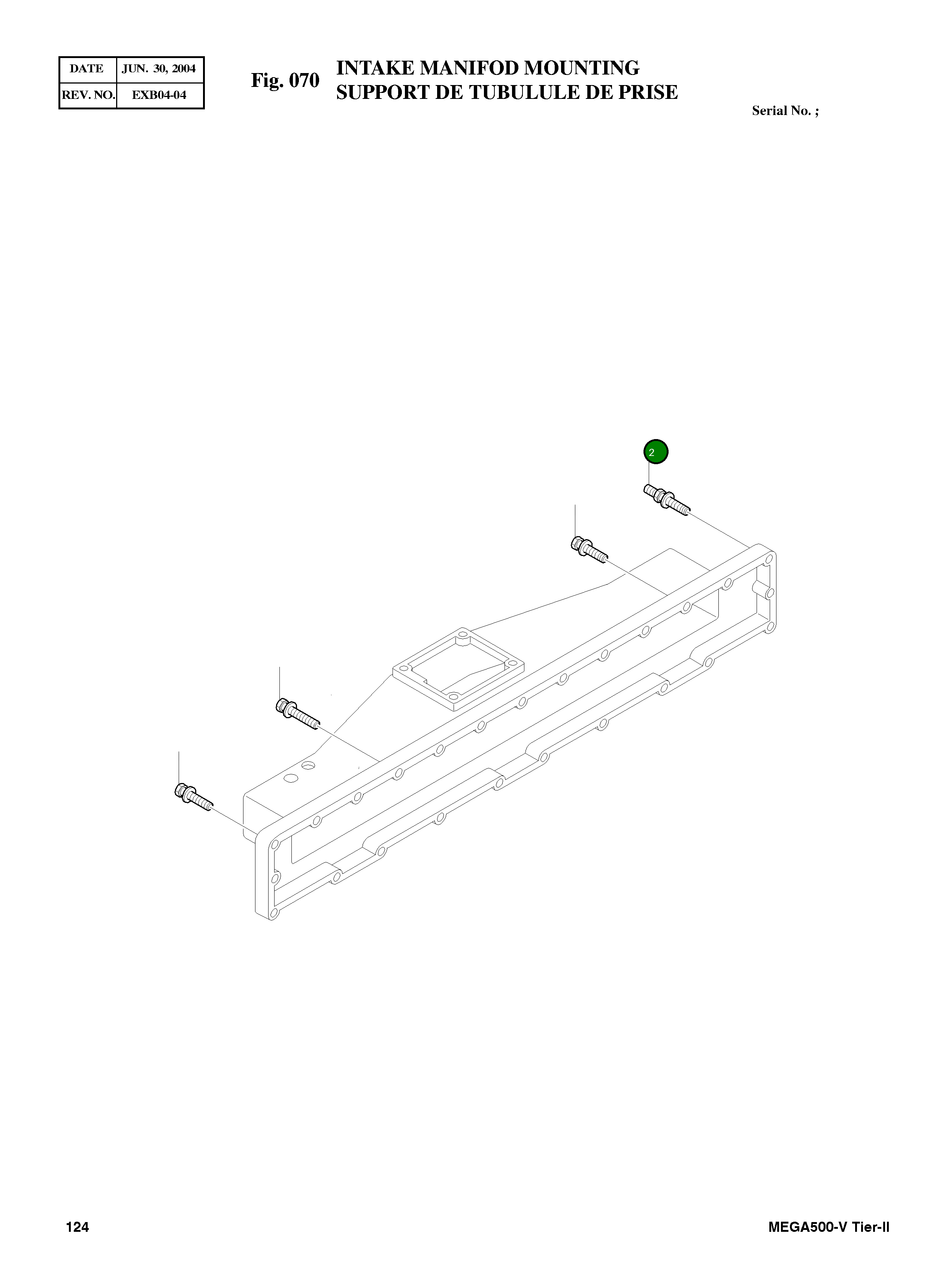 Винт M10X1.5X55 4022820 Komatsu