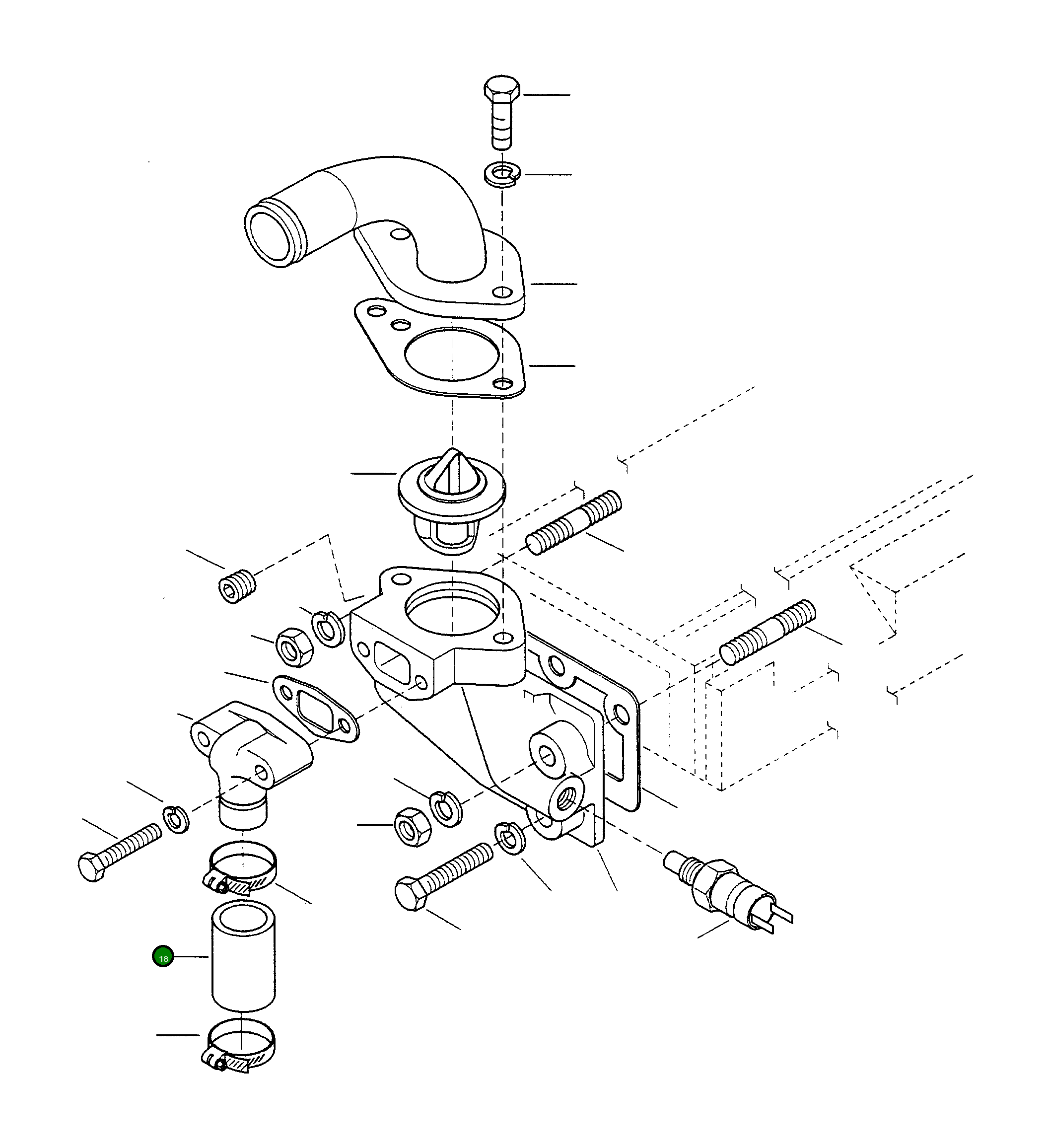 Шланг 4911431M1 Komatsu
