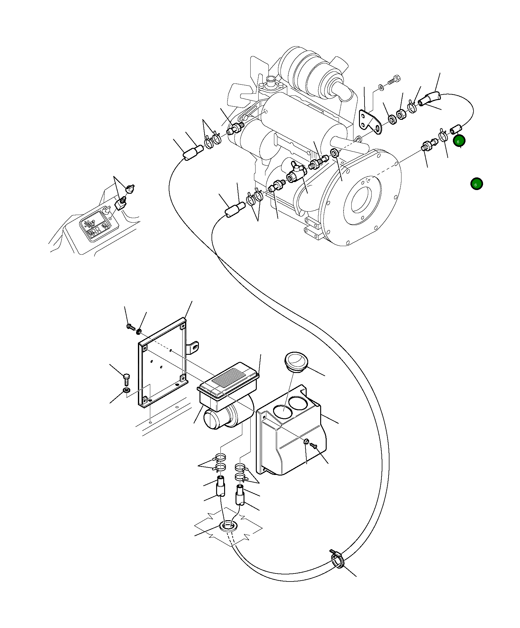 Шланг 3F0549620 Komatsu