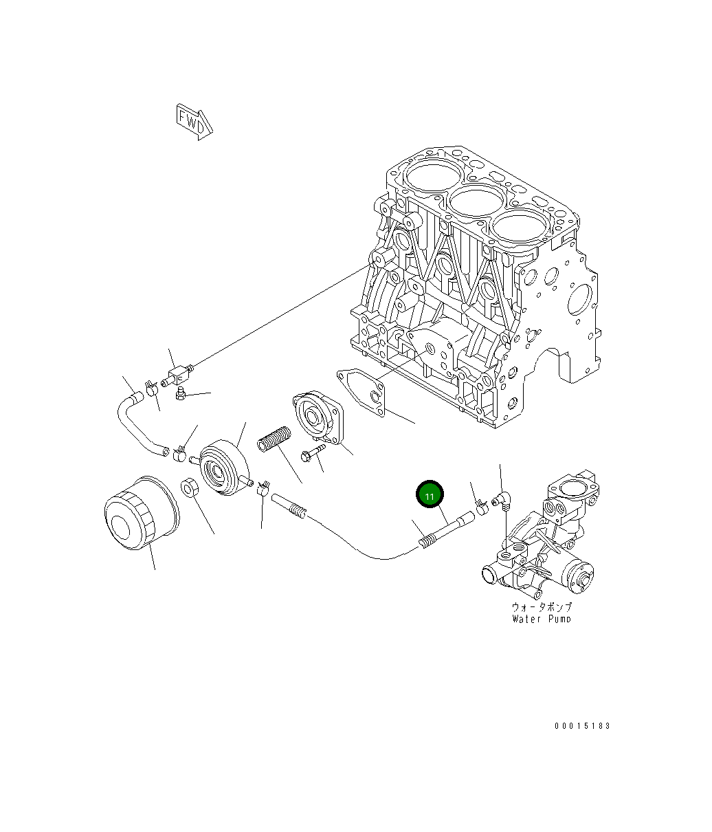 Шланг YM129006-49040 Komatsu