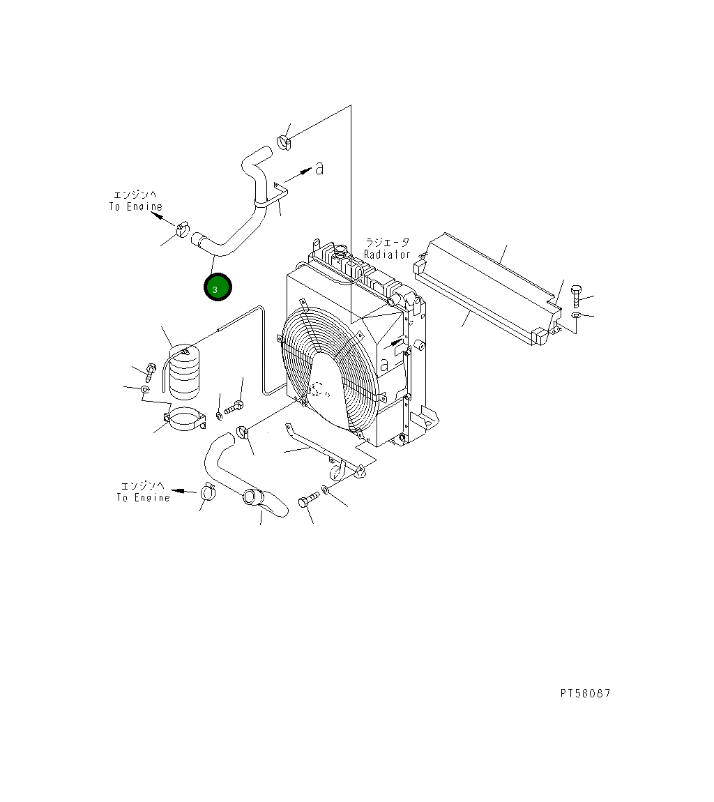 Шланг 23E-03-31211 Komatsu