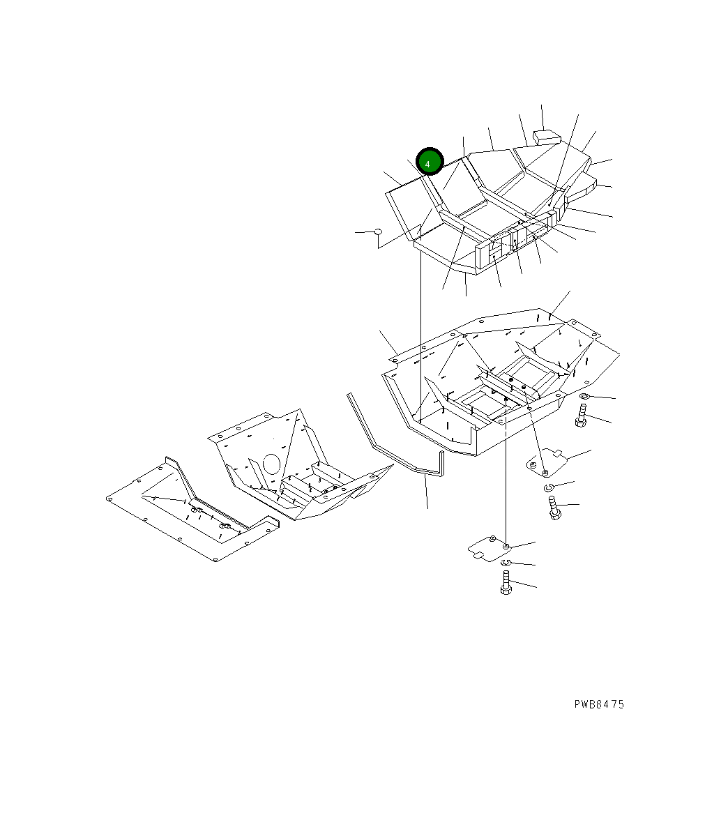 Тканевый элемент 154-862-8830 Komatsu