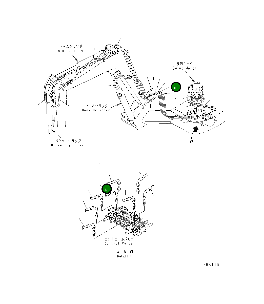 Шланг YM172423-78250 Komatsu