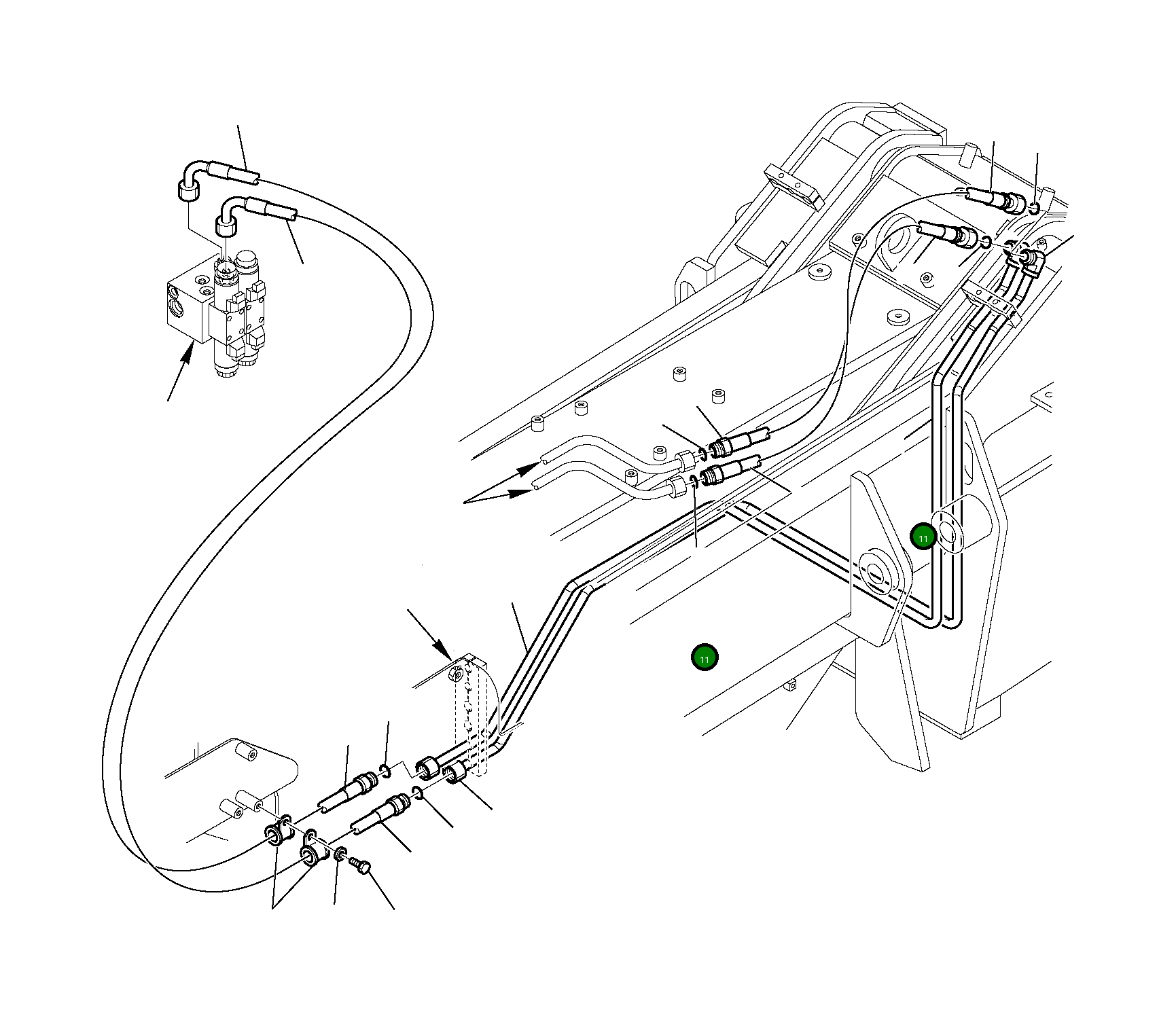 Шланг 395-62-14891 Komatsu