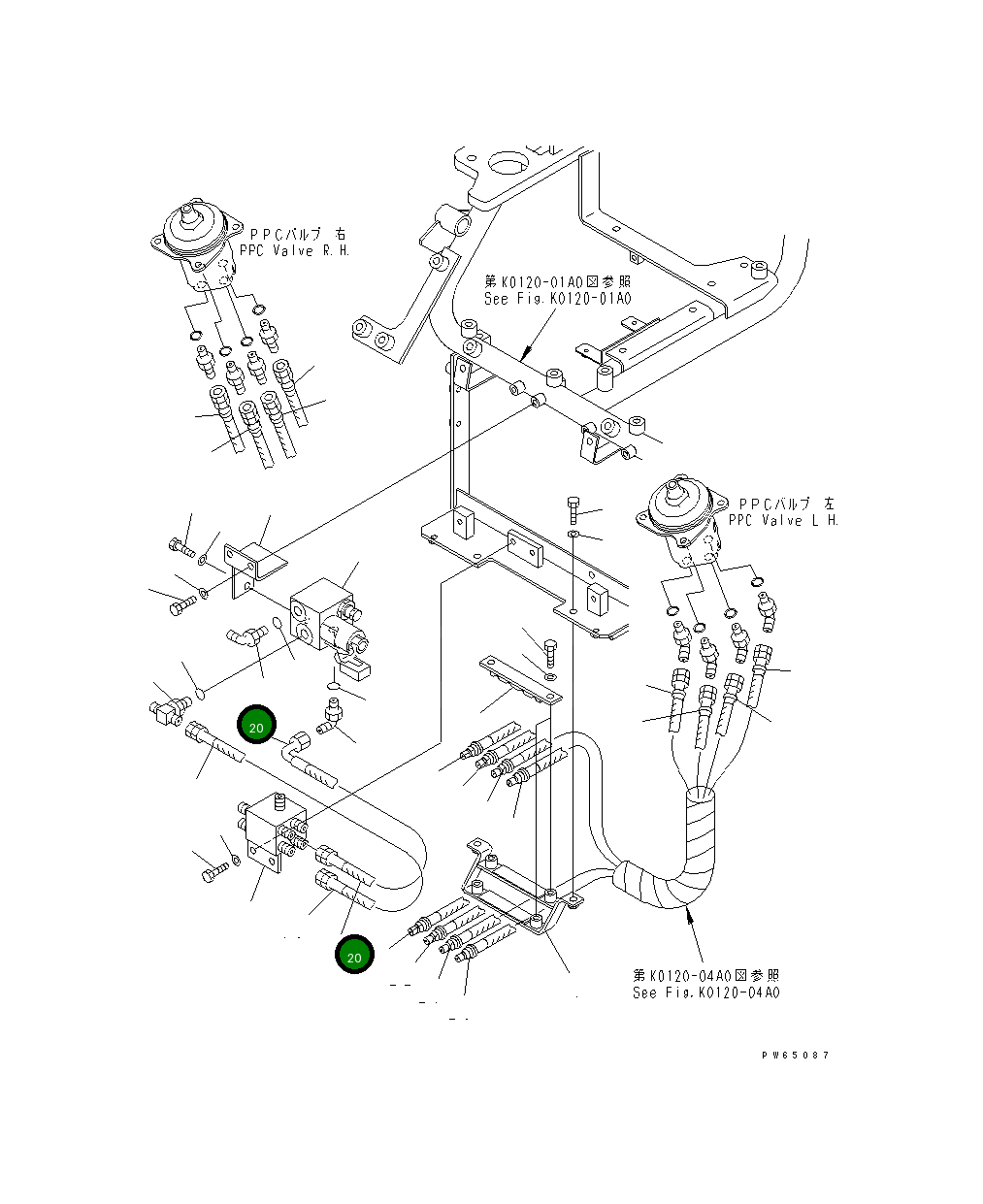 Шланг 22J-62-16490 Komatsu