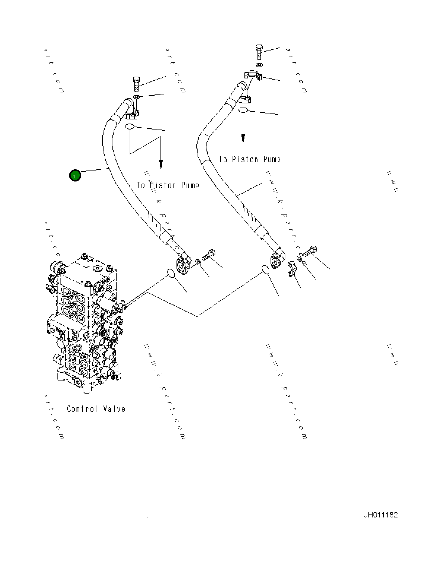Шланг 21K-62-42930 Komatsu