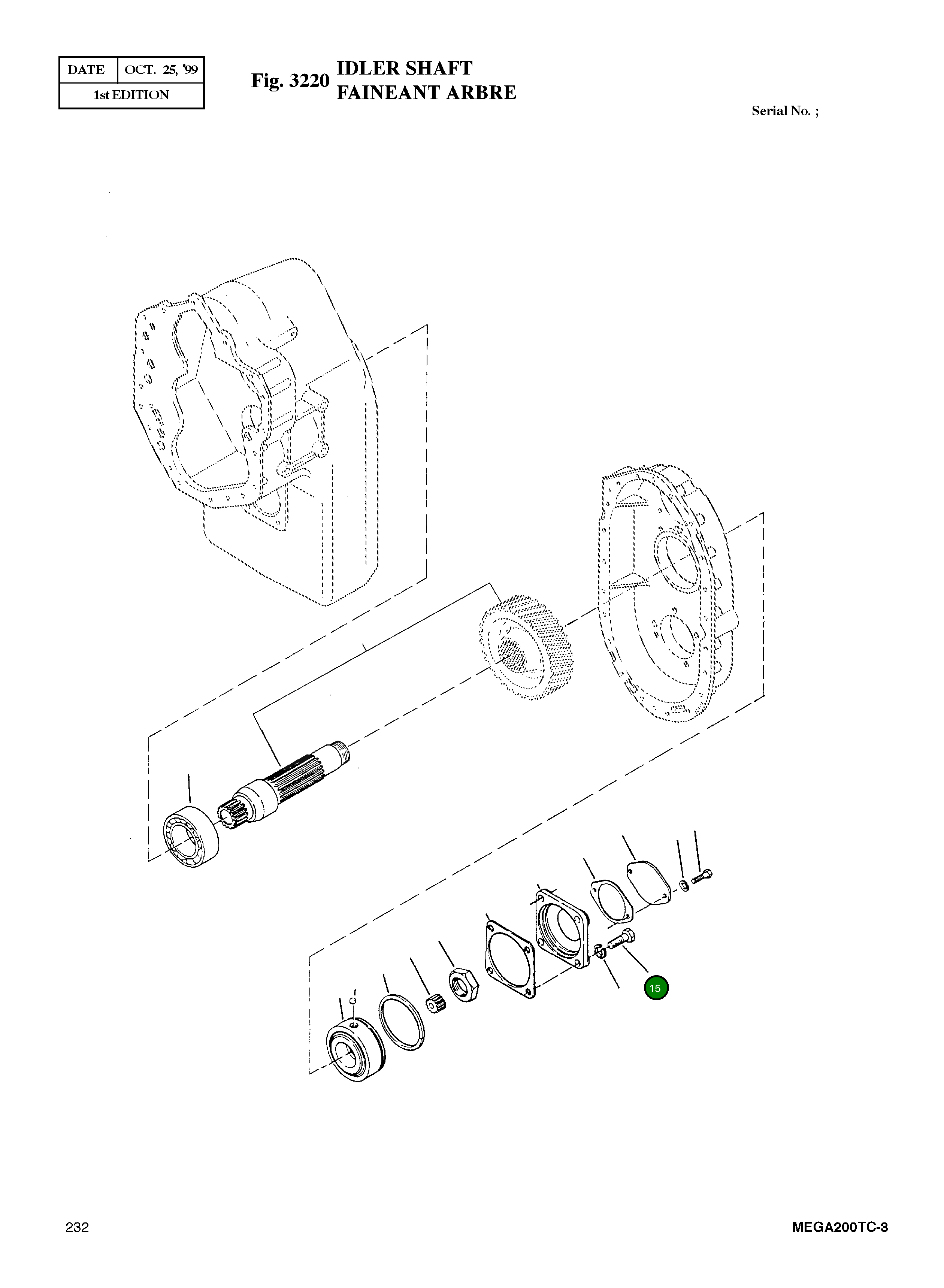 Винт 243091 Komatsu