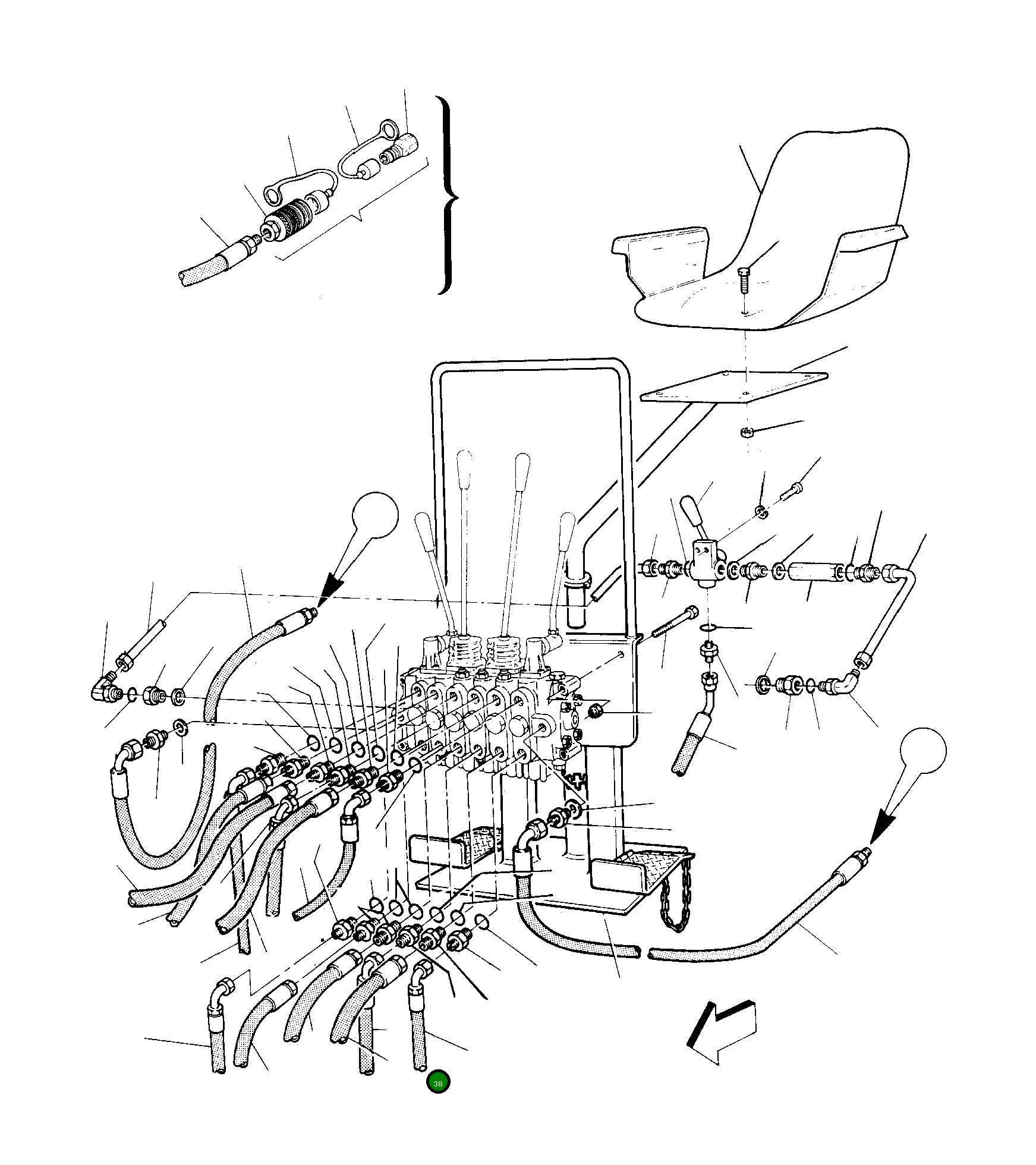 Шланг UE2000124 Komatsu