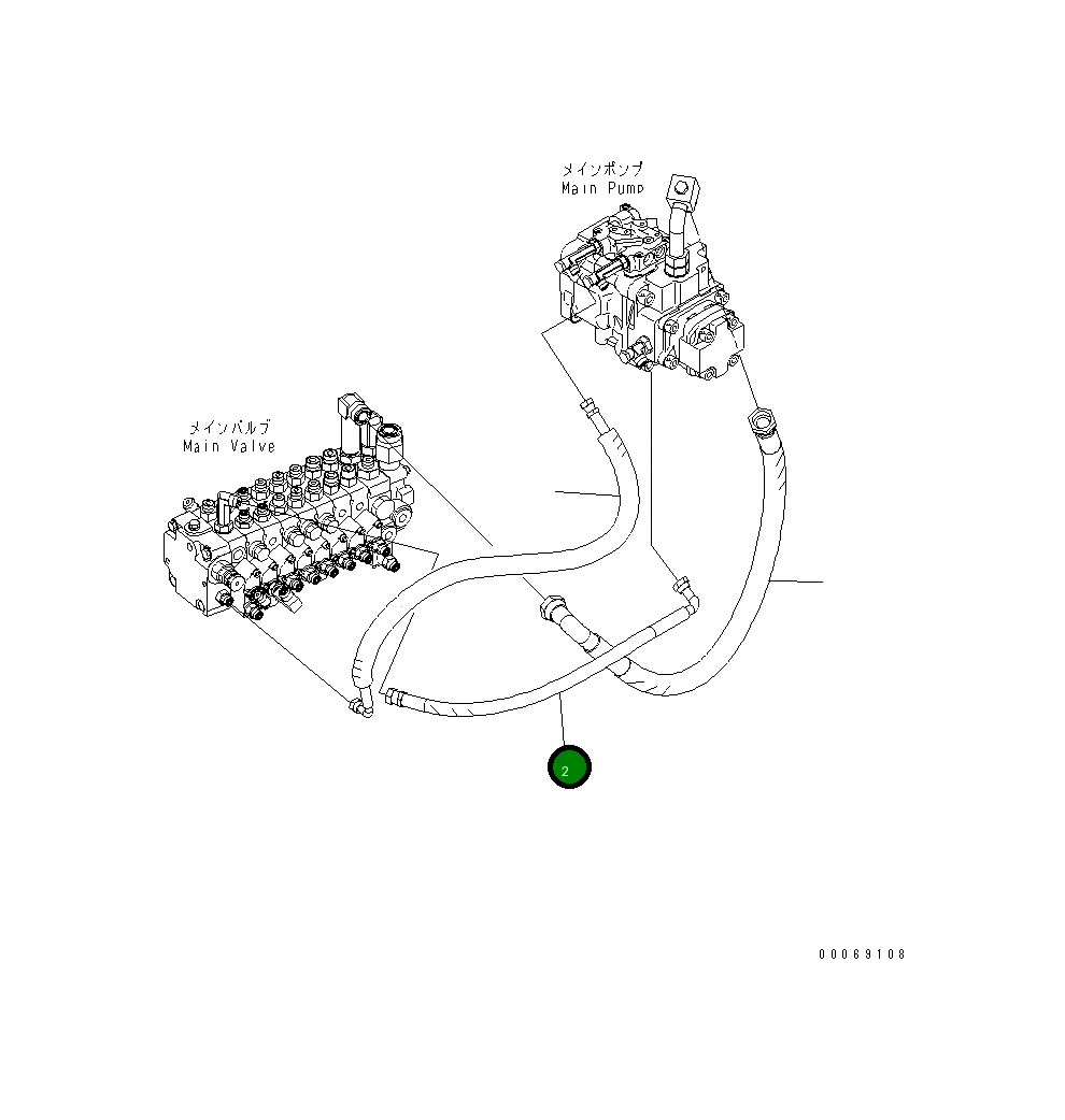 Шланг 22L-62-39310 Komatsu