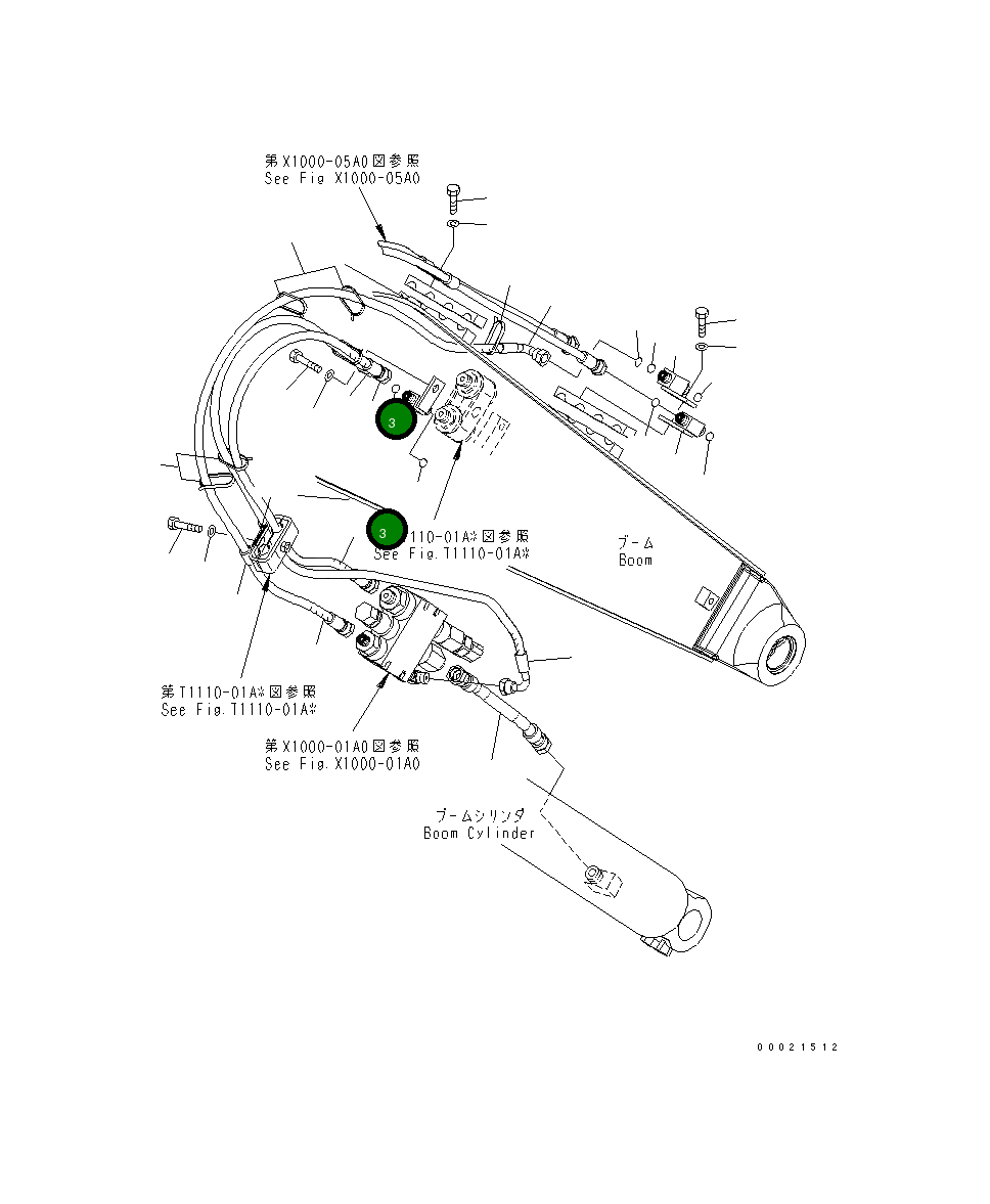 Шланг 22L-62-25381 Komatsu
