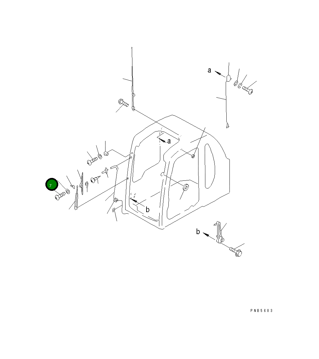Винт 01235-50306 Komatsu
