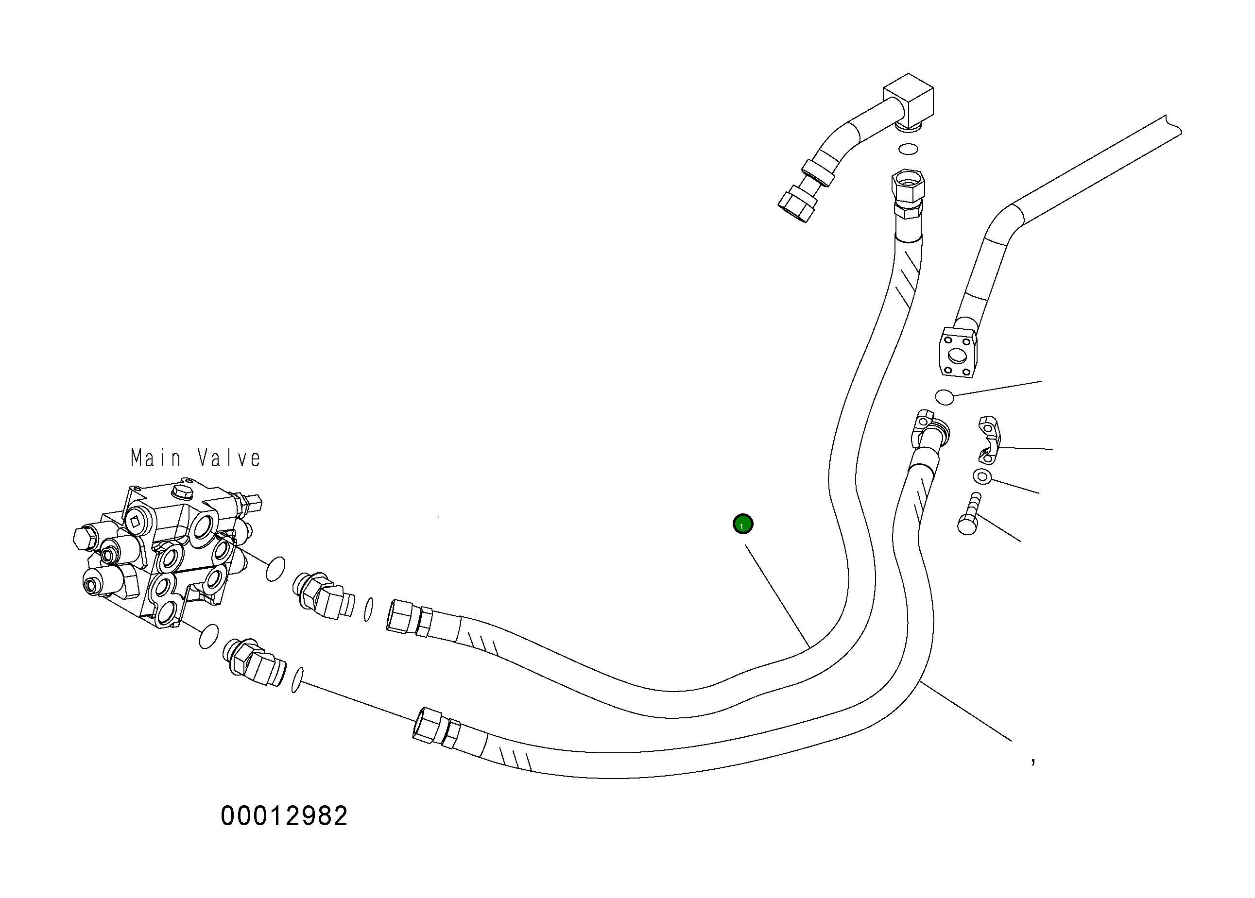 Шланг 416-62-33412 Komatsu