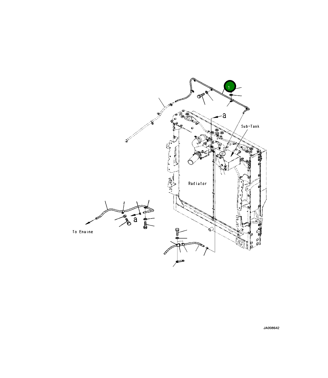 Шланг 425-03-41650 Komatsu