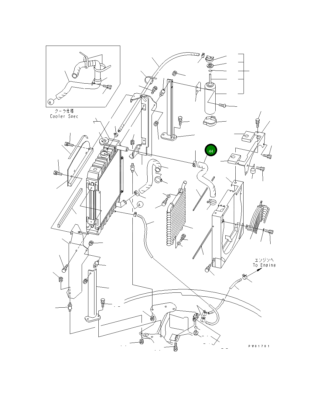 Шланг YM172164-13210 Komatsu