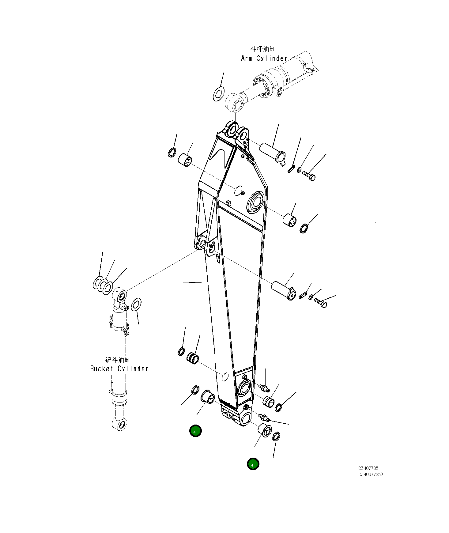 Втулка 208-70-72170 Komatsu