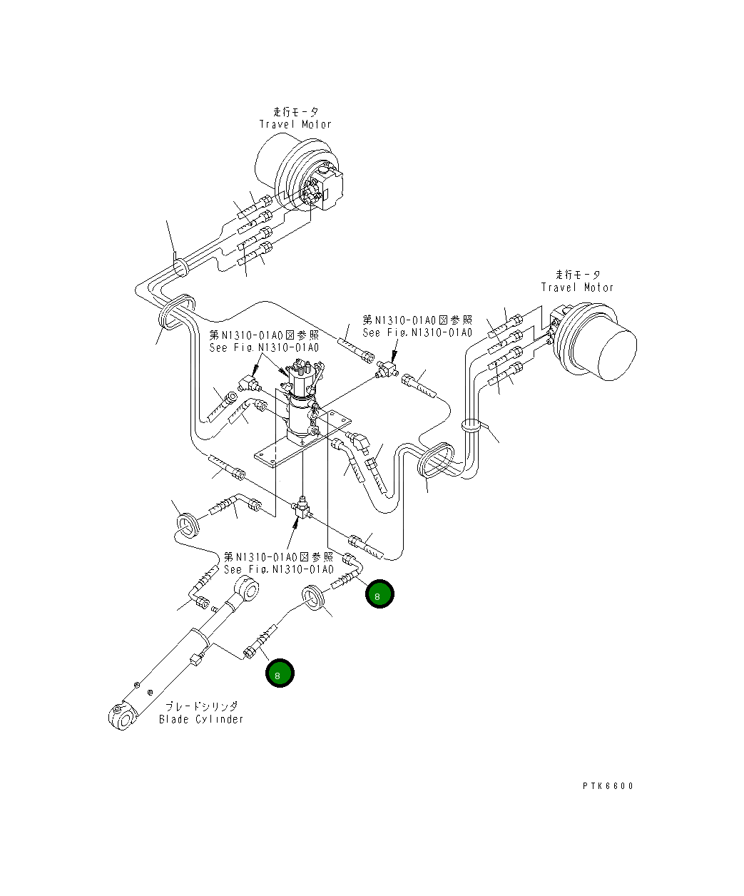Шланг 22M-62-16840 Komatsu