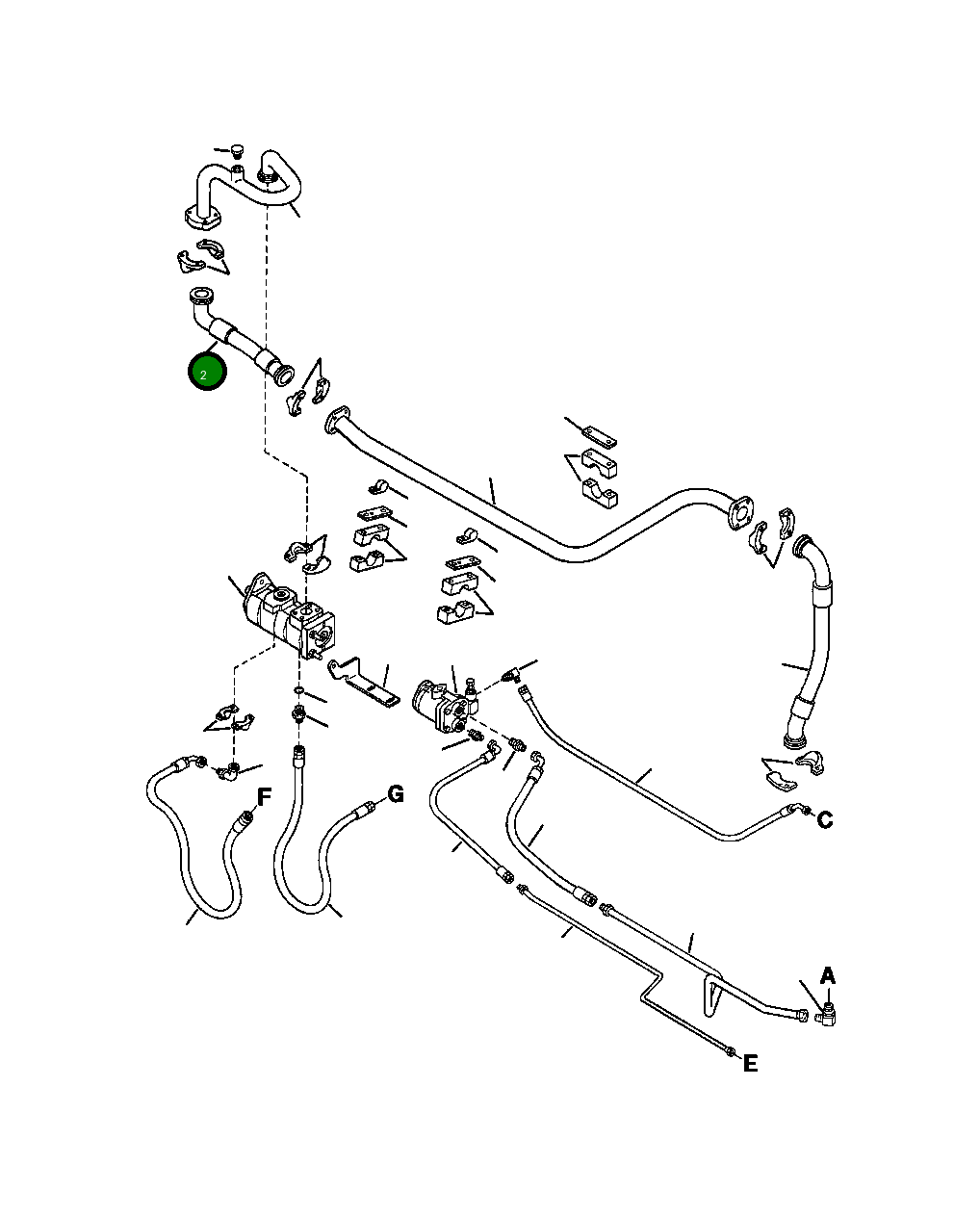 Шланг HA 6 945 Komatsu