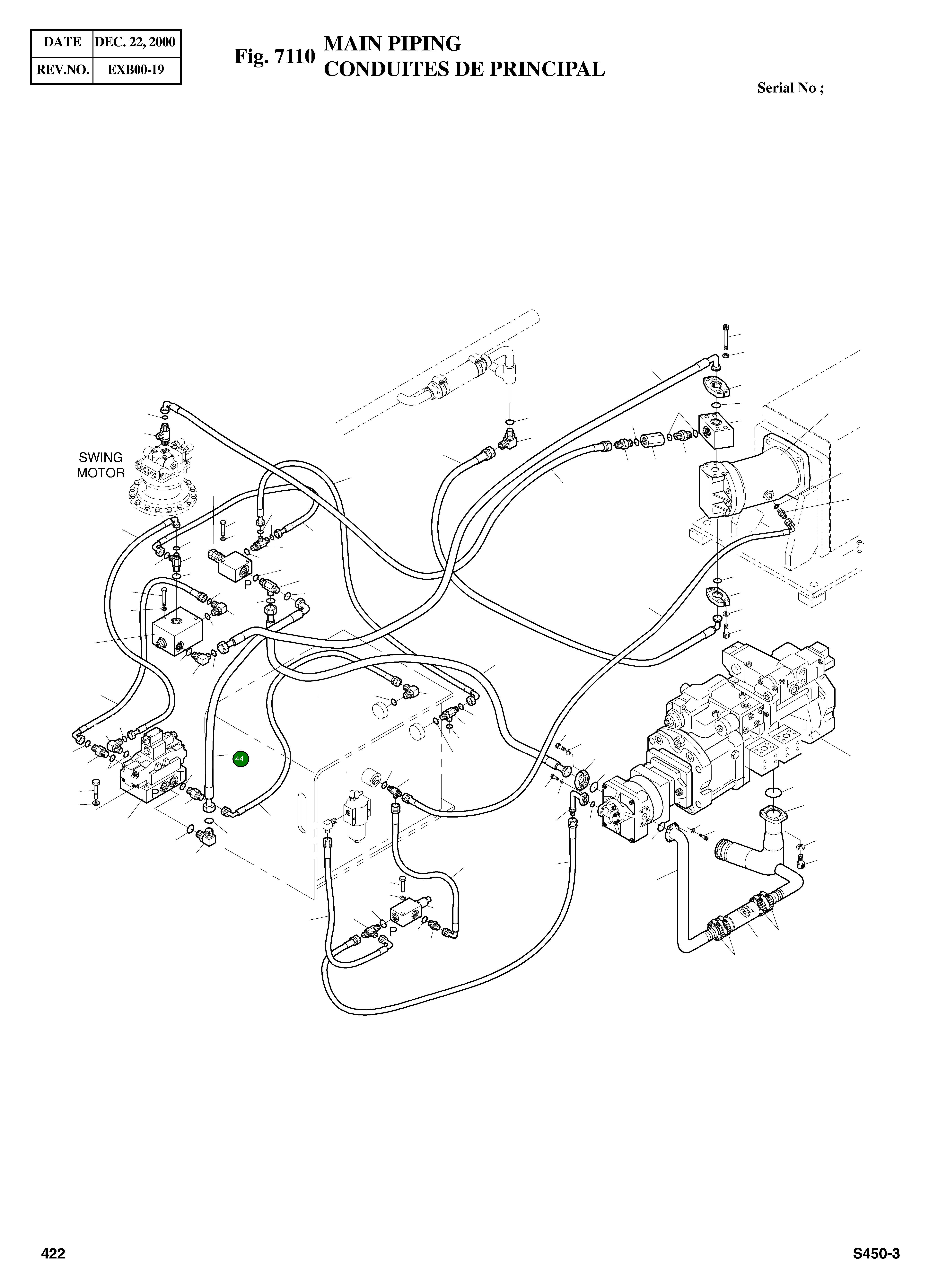 Шланг-750L 2184-1197D10 Komatsu