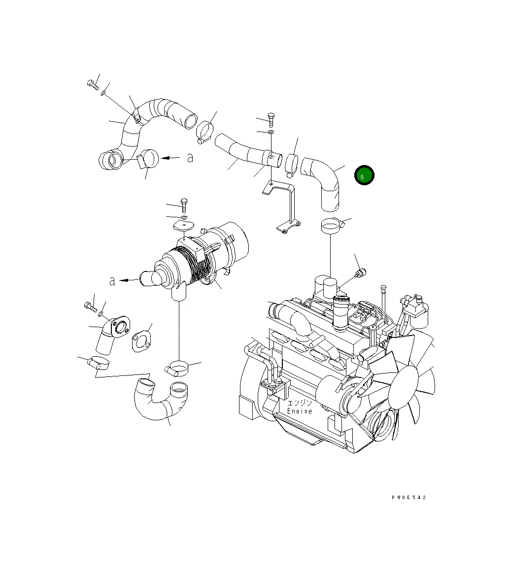 Шланг 21W-01-41130 Komatsu