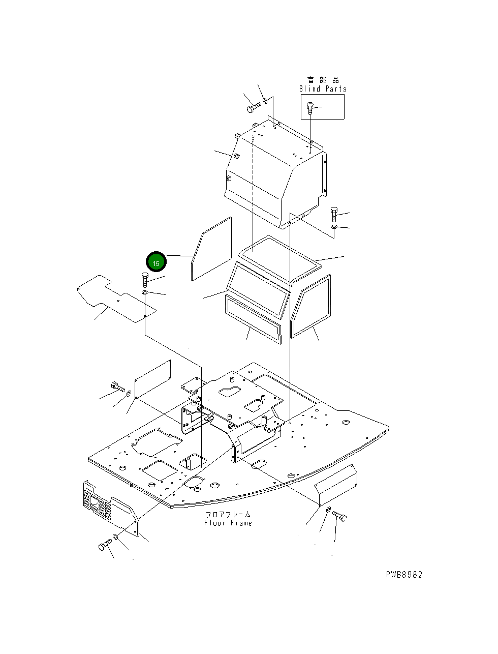 Тканевый элемент 22U-54-13741 Komatsu