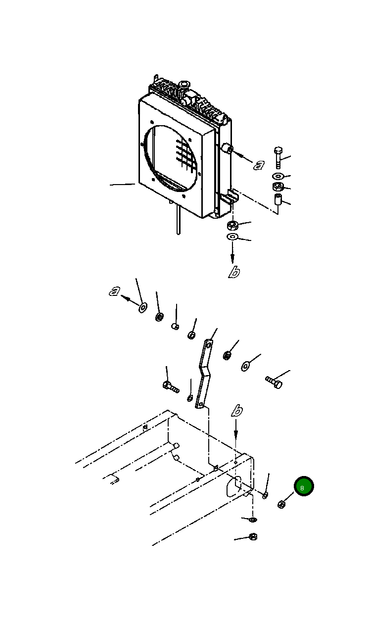 Гайка 01580-01214 Komatsu