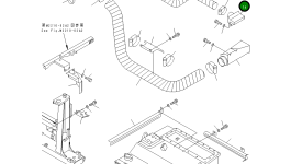 Воздуховод 195-01-36180 Komatsu