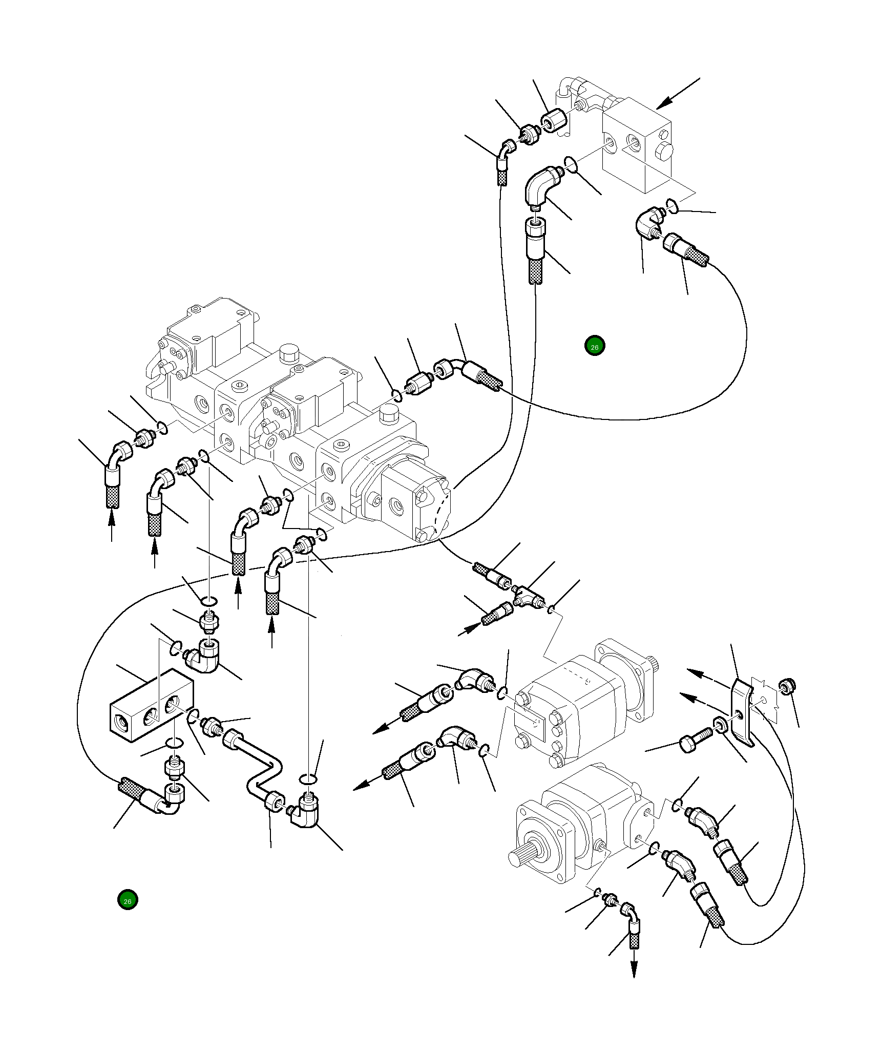 Шланг 392011067 Komatsu