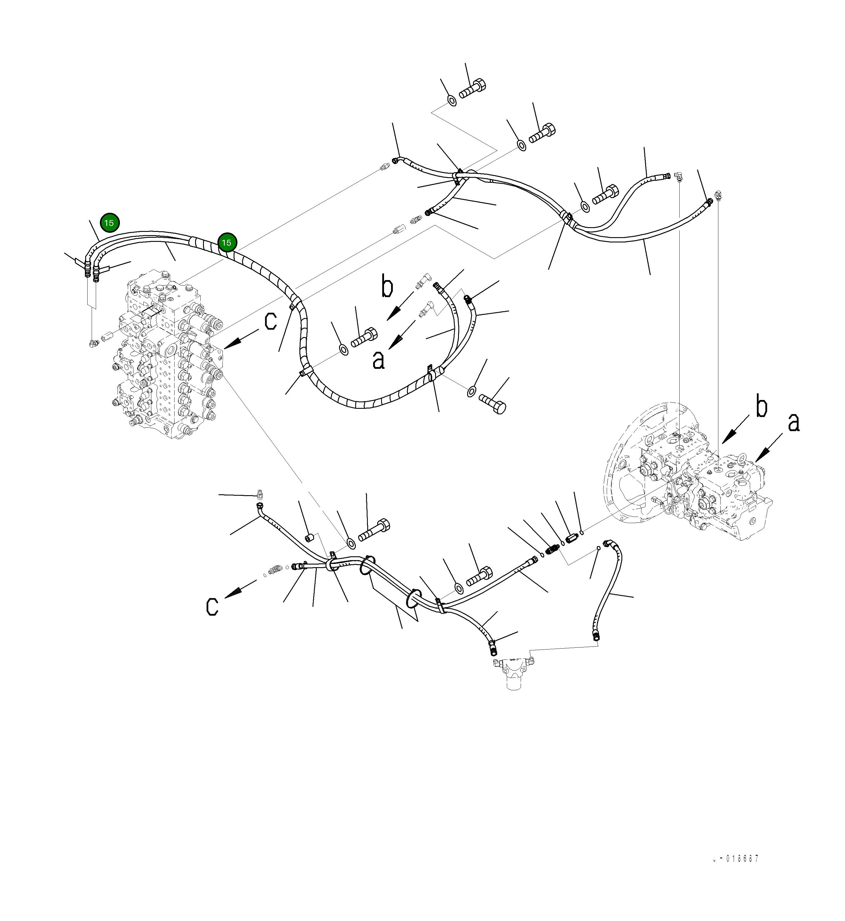 Шланг 2A7-62-11480 Komatsu