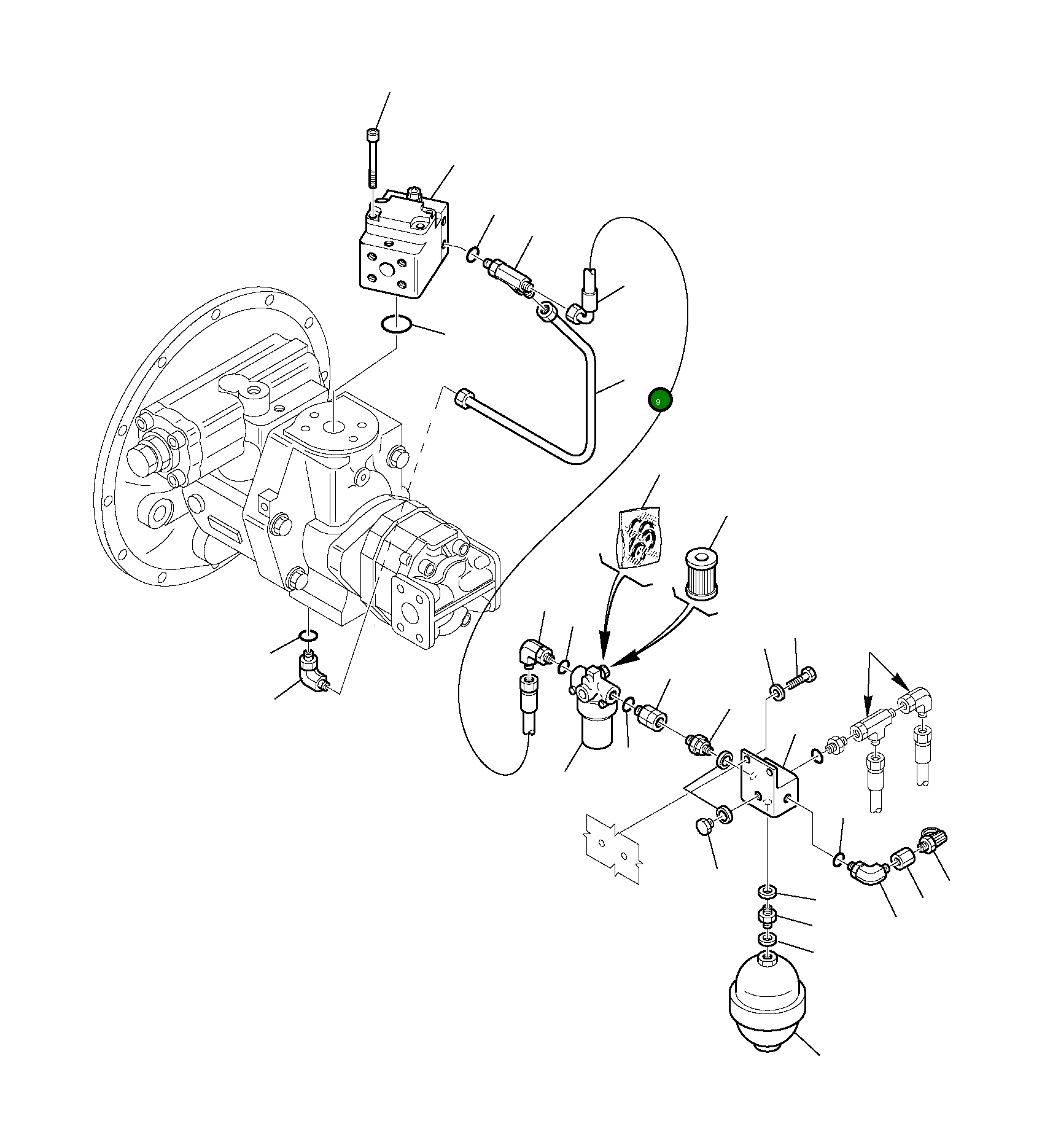 Шланг 226-09-11170 Komatsu