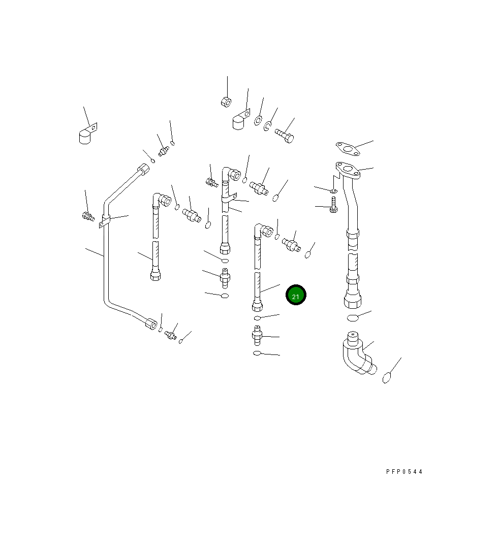 Шланг CU3086021 Komatsu