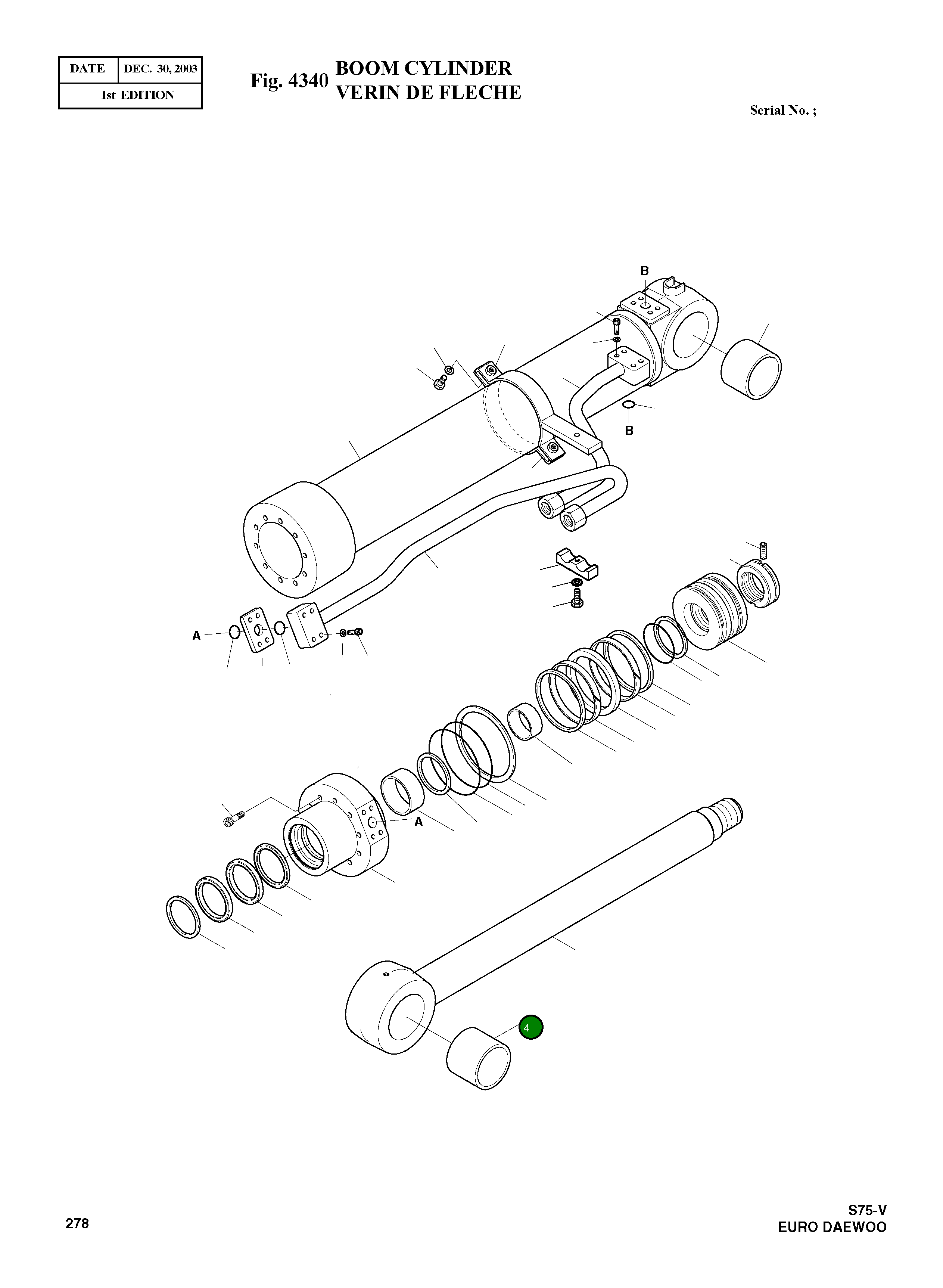 Втулка 00B137-0 Komatsu