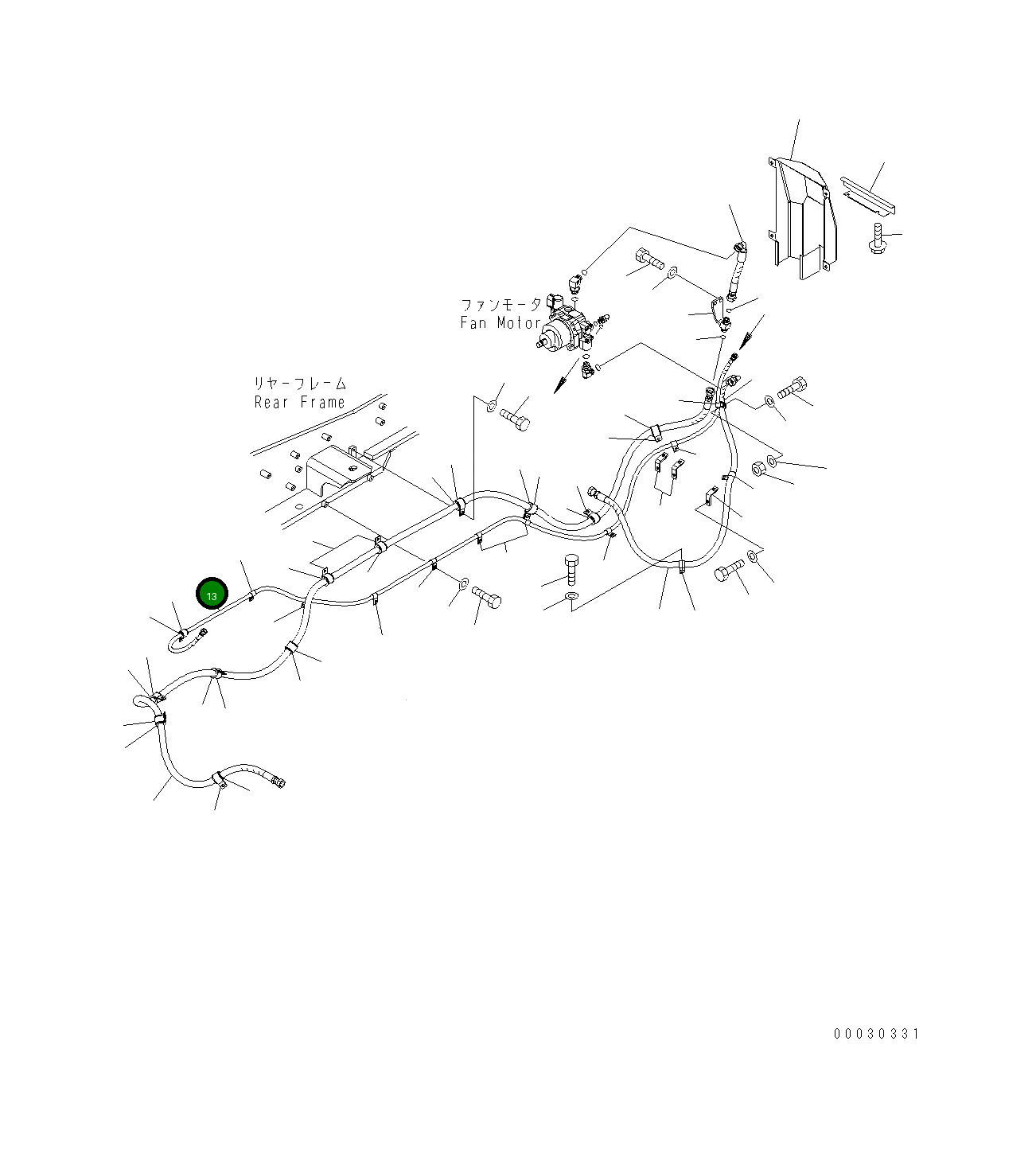 Шланг 423-62-31451 Komatsu