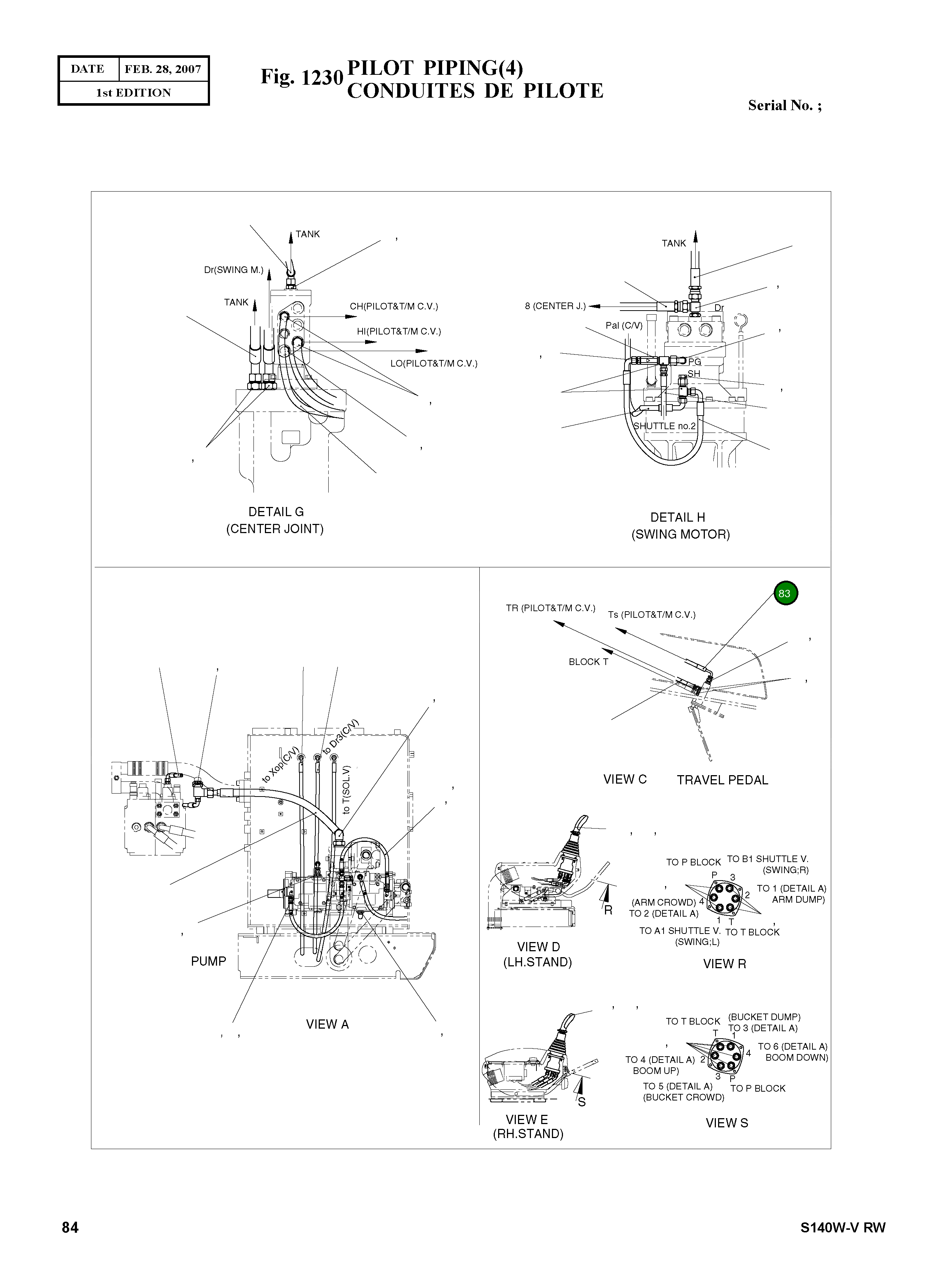 Шланг 9184-1014D66 Komatsu