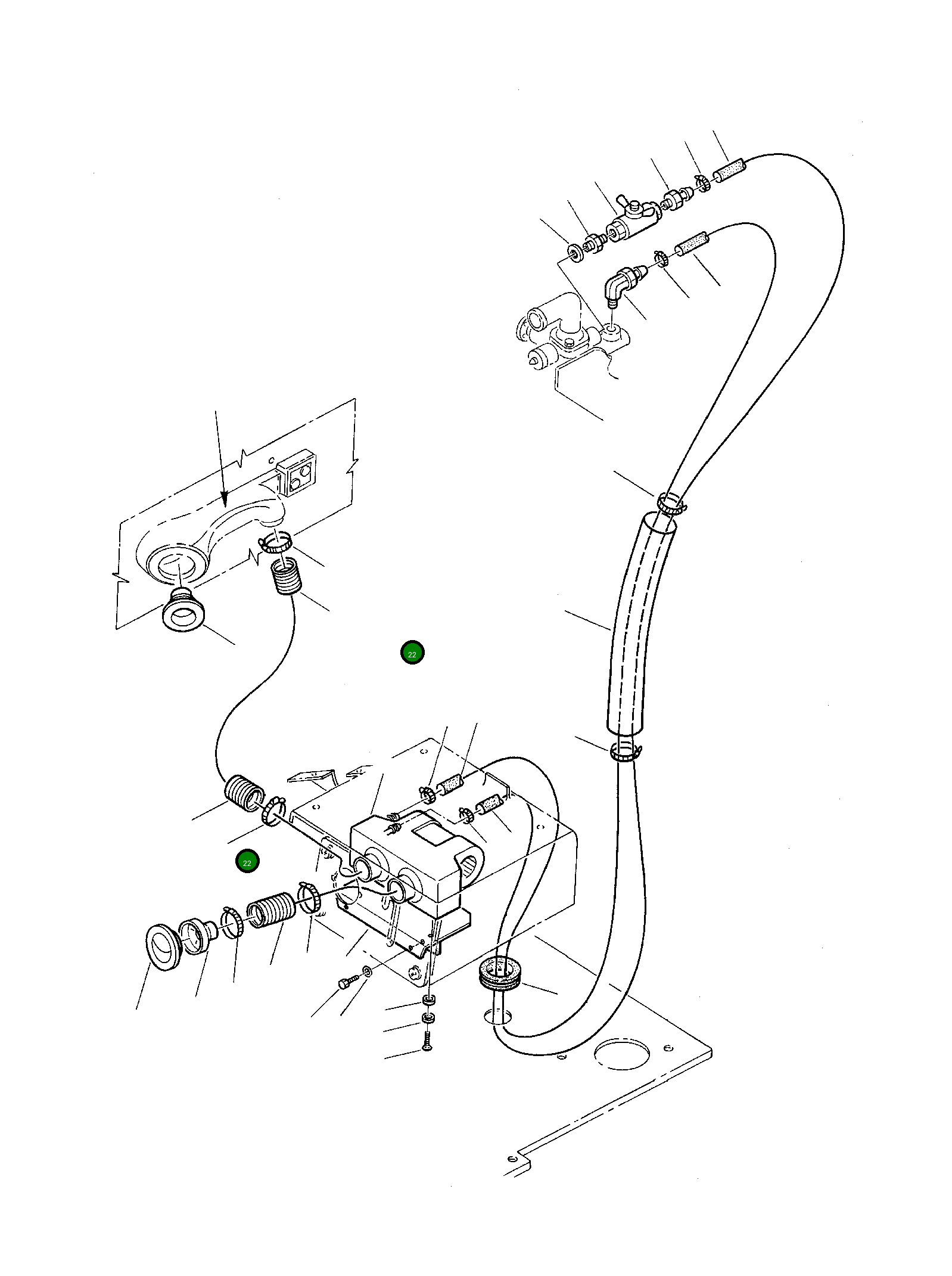 Шланг 3F1049601 Komatsu