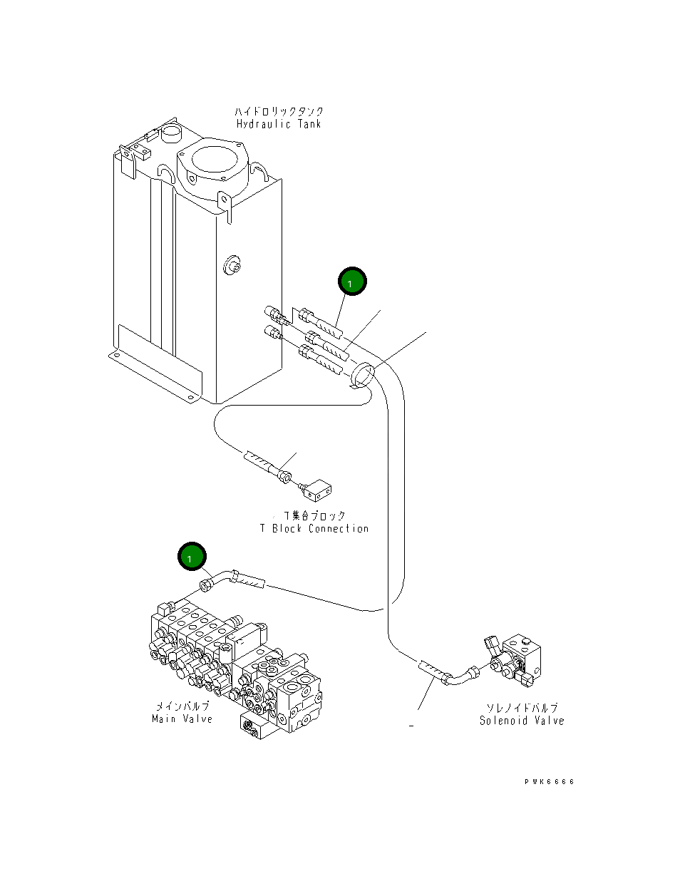 Шланг 22F-62-11890 Komatsu