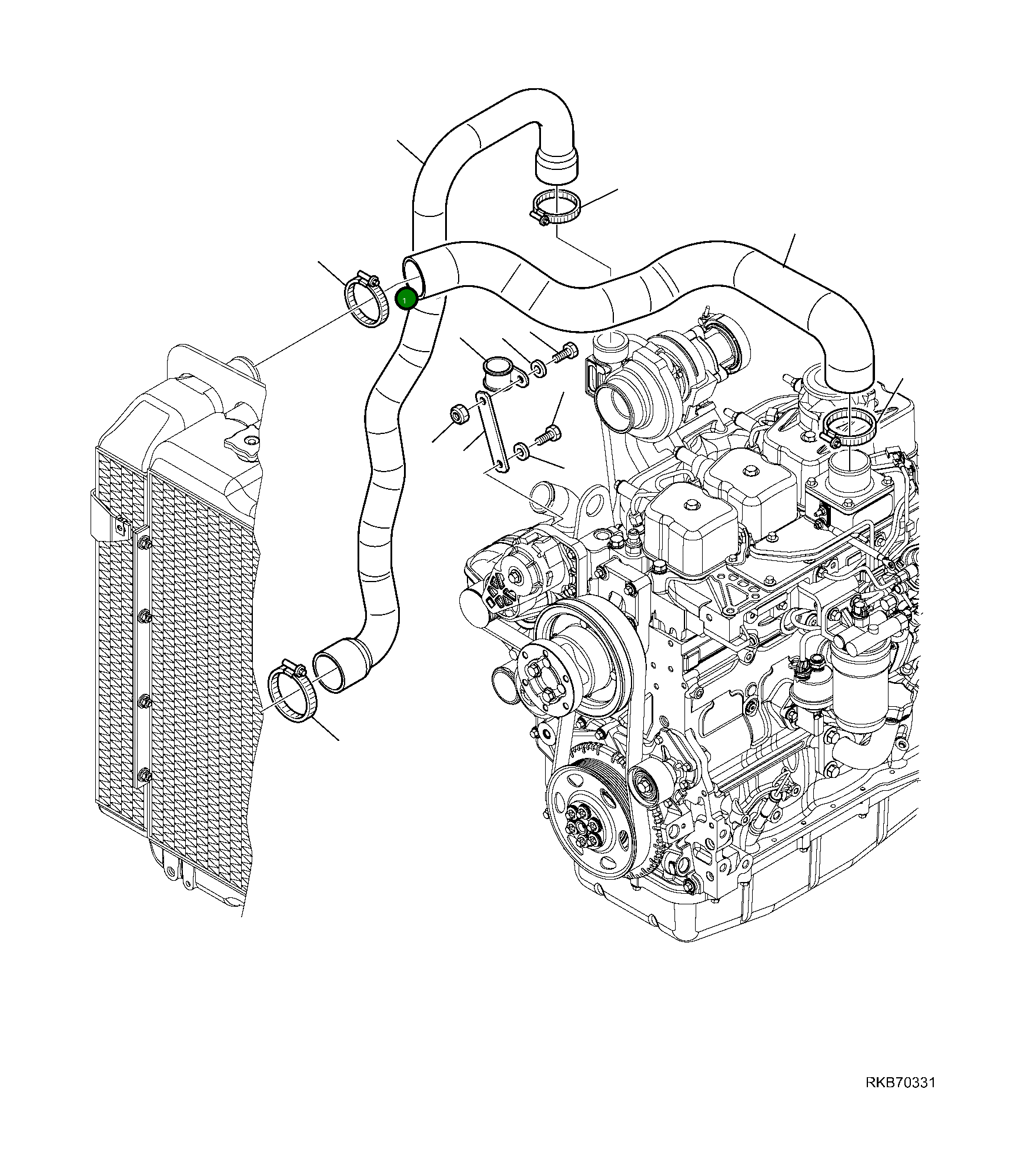 Шланг 42N-02-13620 Komatsu