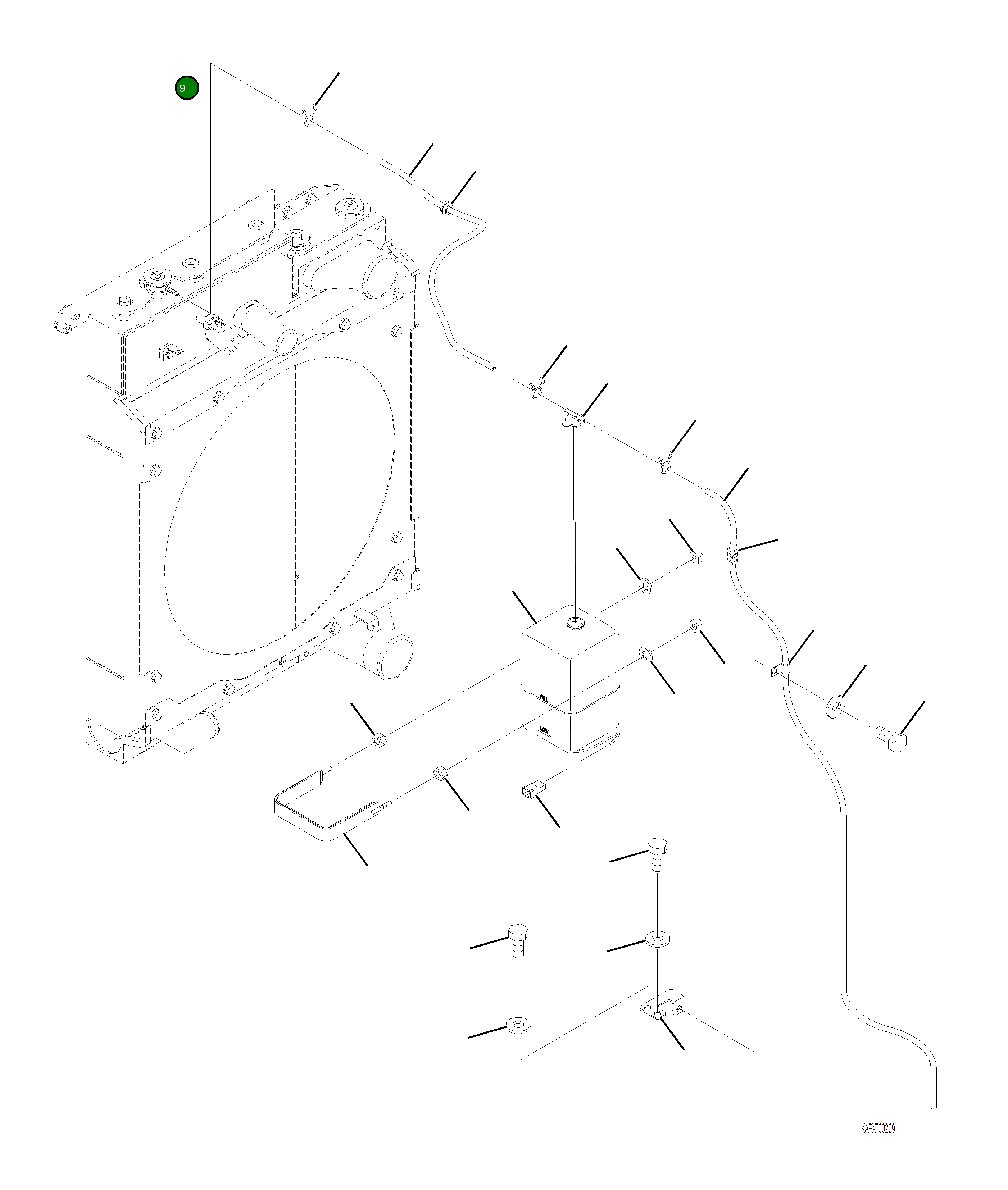 Шланг 4A1-03-22231 Komatsu
