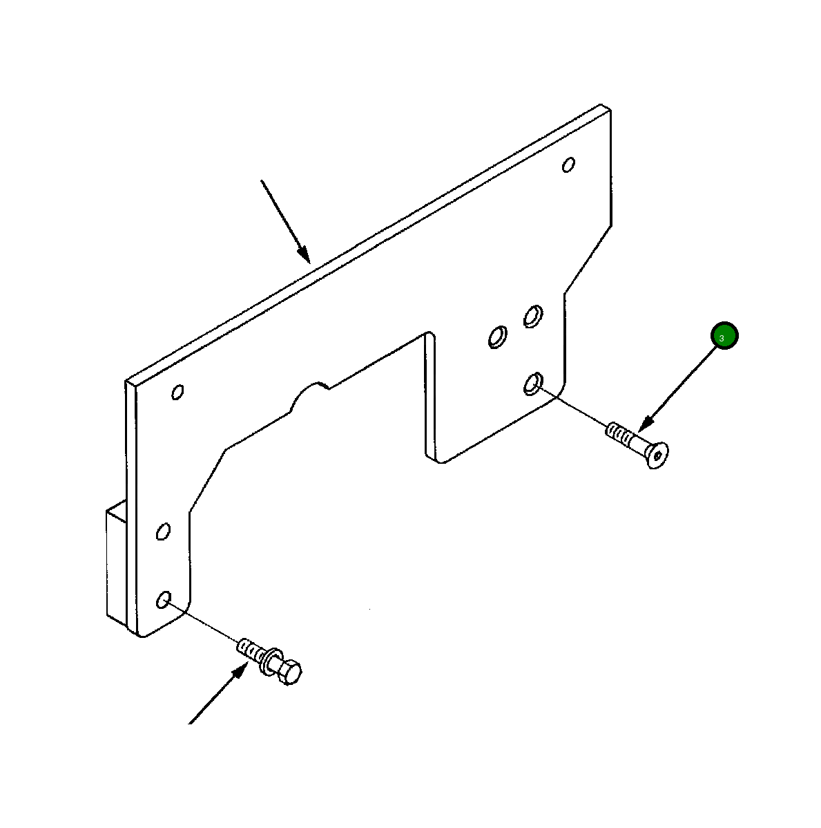 Винт 1307 704 H1 Komatsu