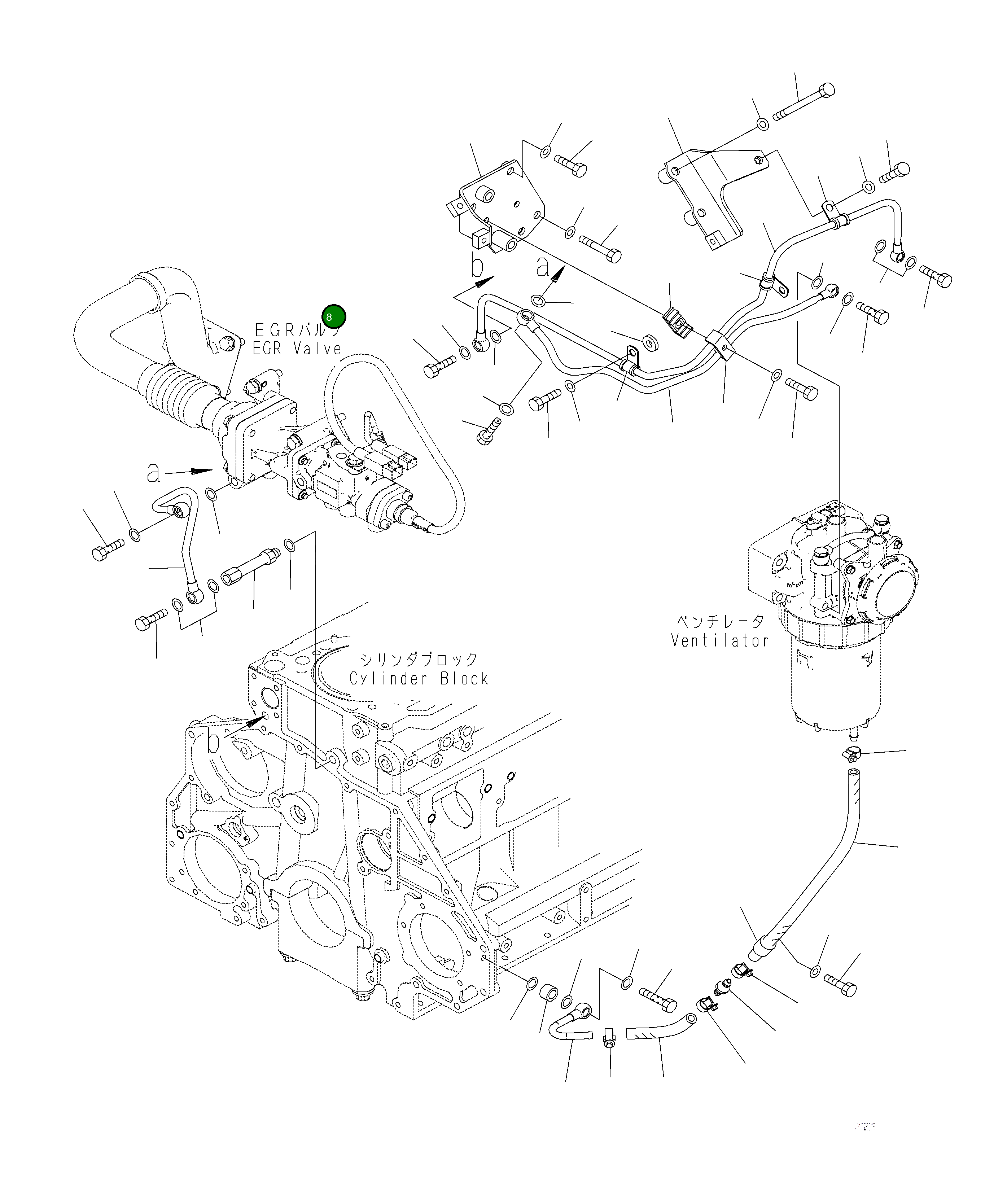 Шланг 6252-21-7650 Komatsu